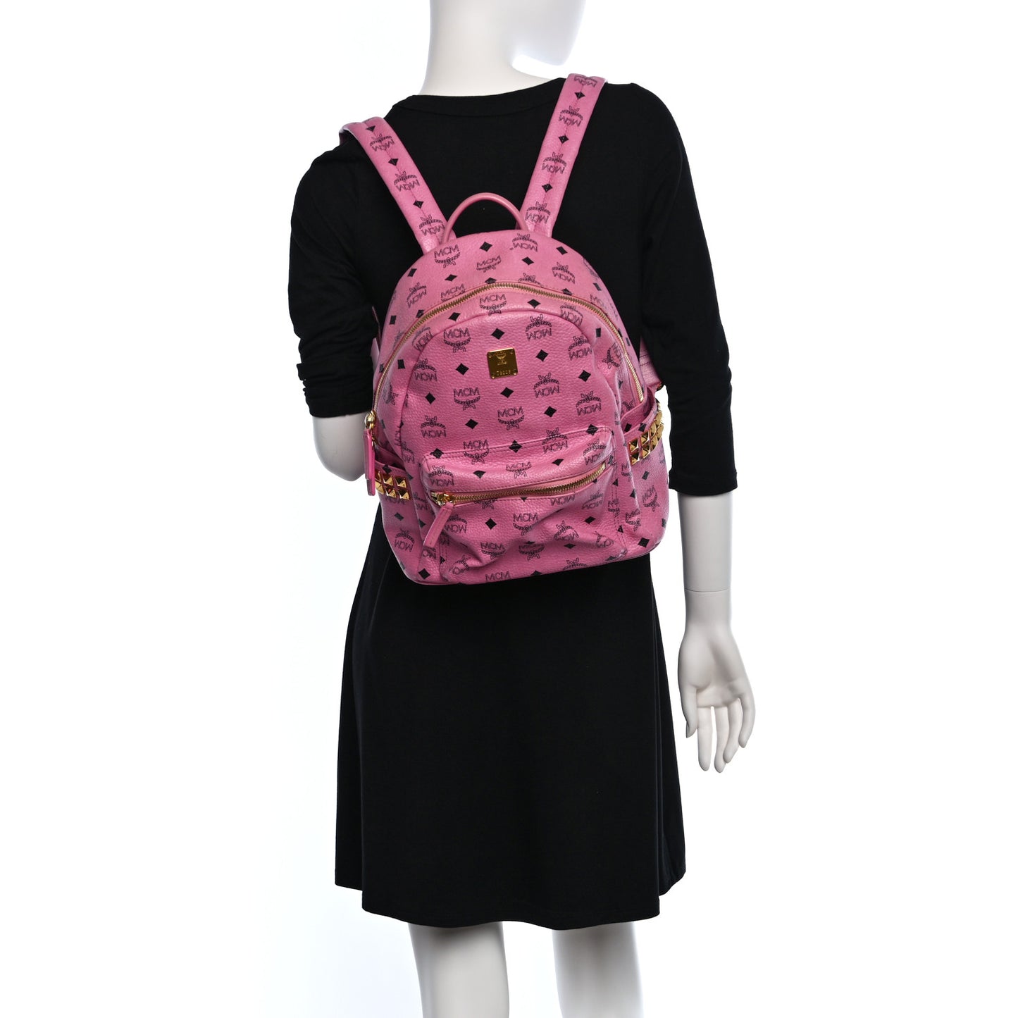 Visetos Small Side Stud Stark Backpack Pink