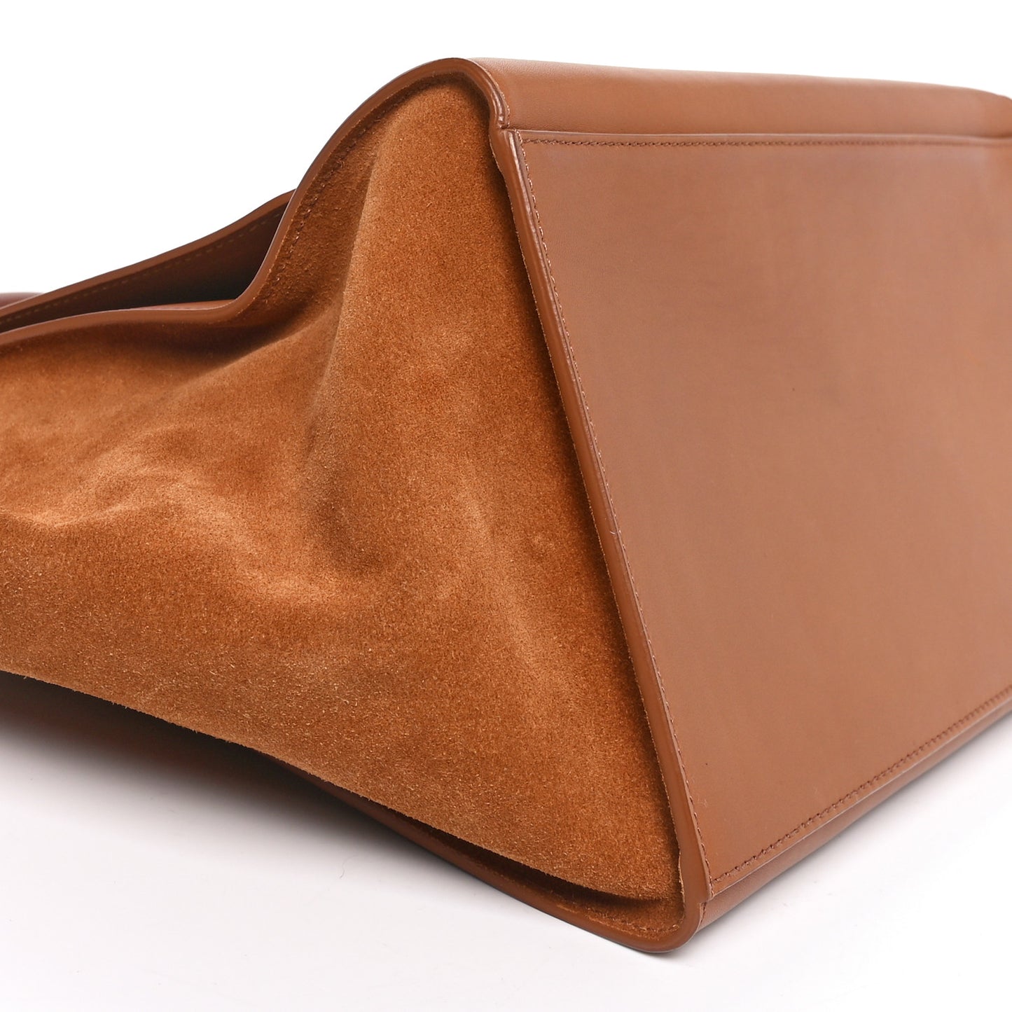 Natural Calfskin Small Trapeze Tan