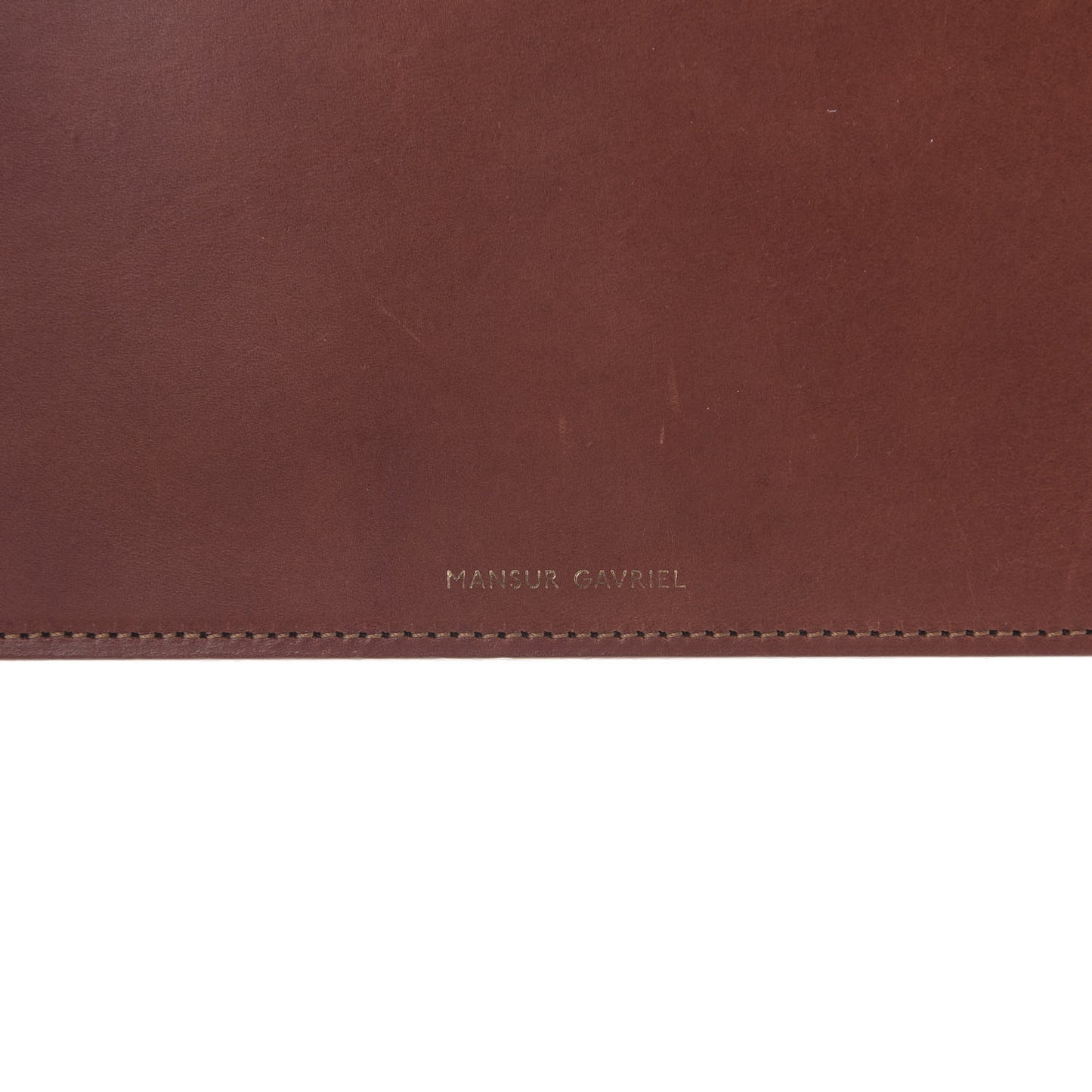 Calfskin Large Wristlet Brandy Avion