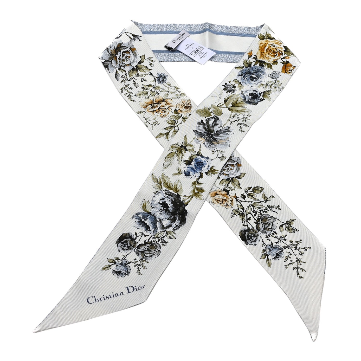 Christian Dior Silk Twill D-Floral Mitzah Scarf 1893965 – FASHIONPHILE