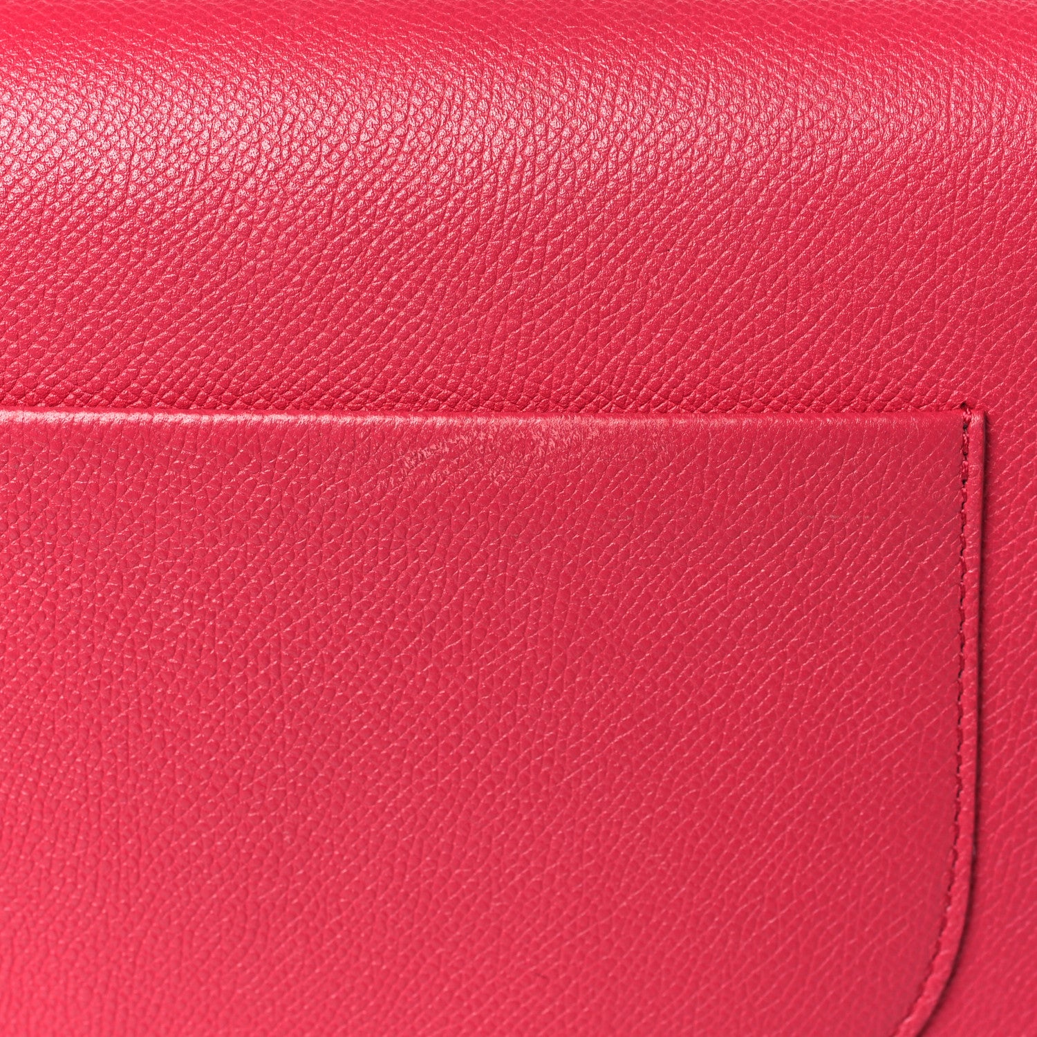 Celine Grained Calfskin Small Trotteur Dark Pink 10 of 10