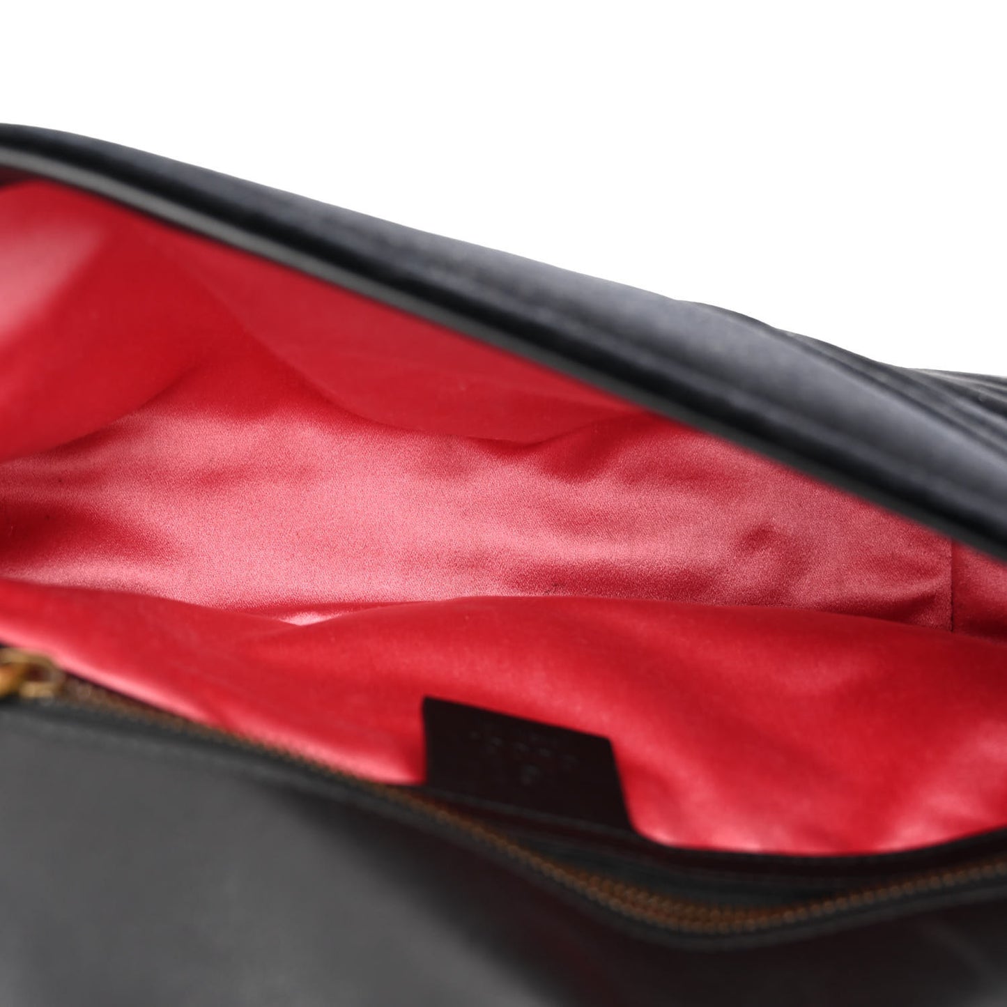 Velvet Matelasse Small GG Marmont Shoulder Bag Black