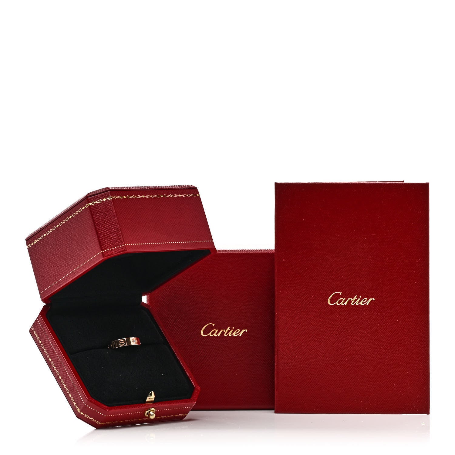Cartier 18K Yellow Gold 3.5mm LOVE Wedding Band Ring 53 6.5 5 of 5