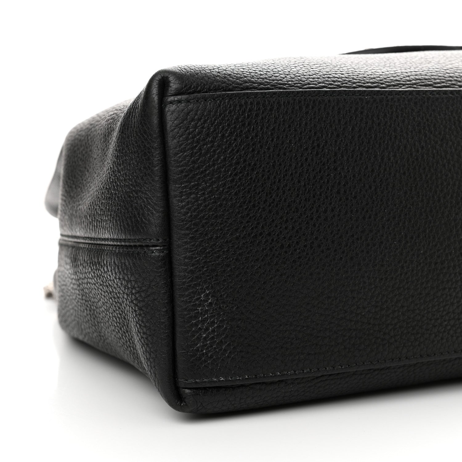 Gucci Pebbled Calfskin Studded Medium Soho Chain Shoulder Bag Black 9 of 11