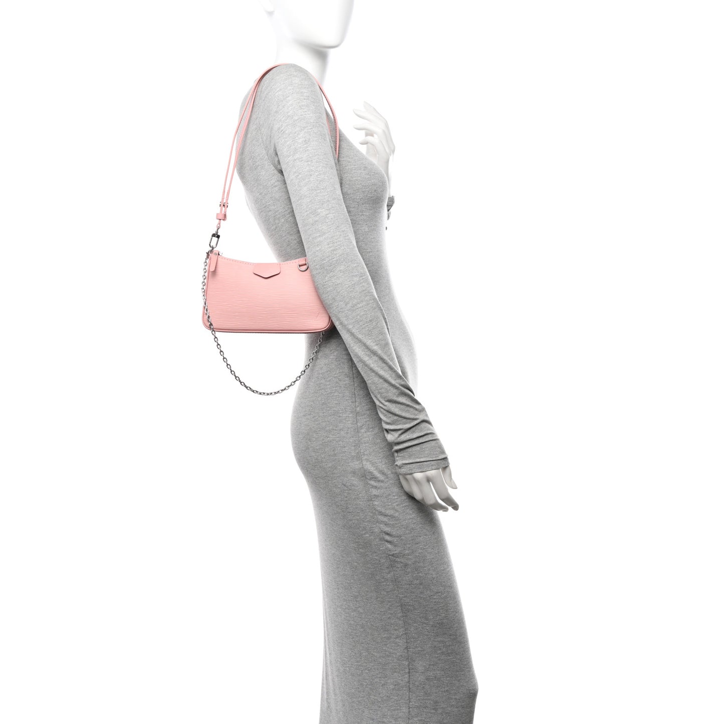 Epi Easy Pouch On Strap Rose Ballerine