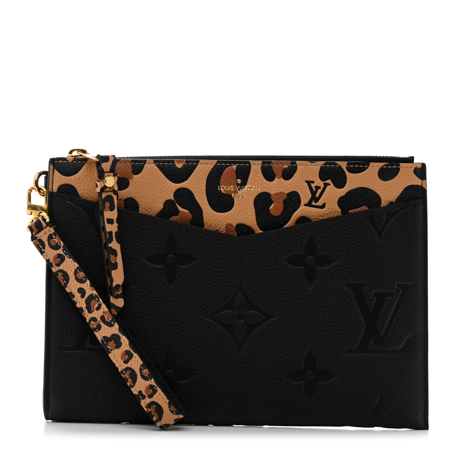 LOUIS VUITTON カレ70 WILD AT HEART Louis Vuitton Empreinte Monogram Giant Wild at Heart Pochette