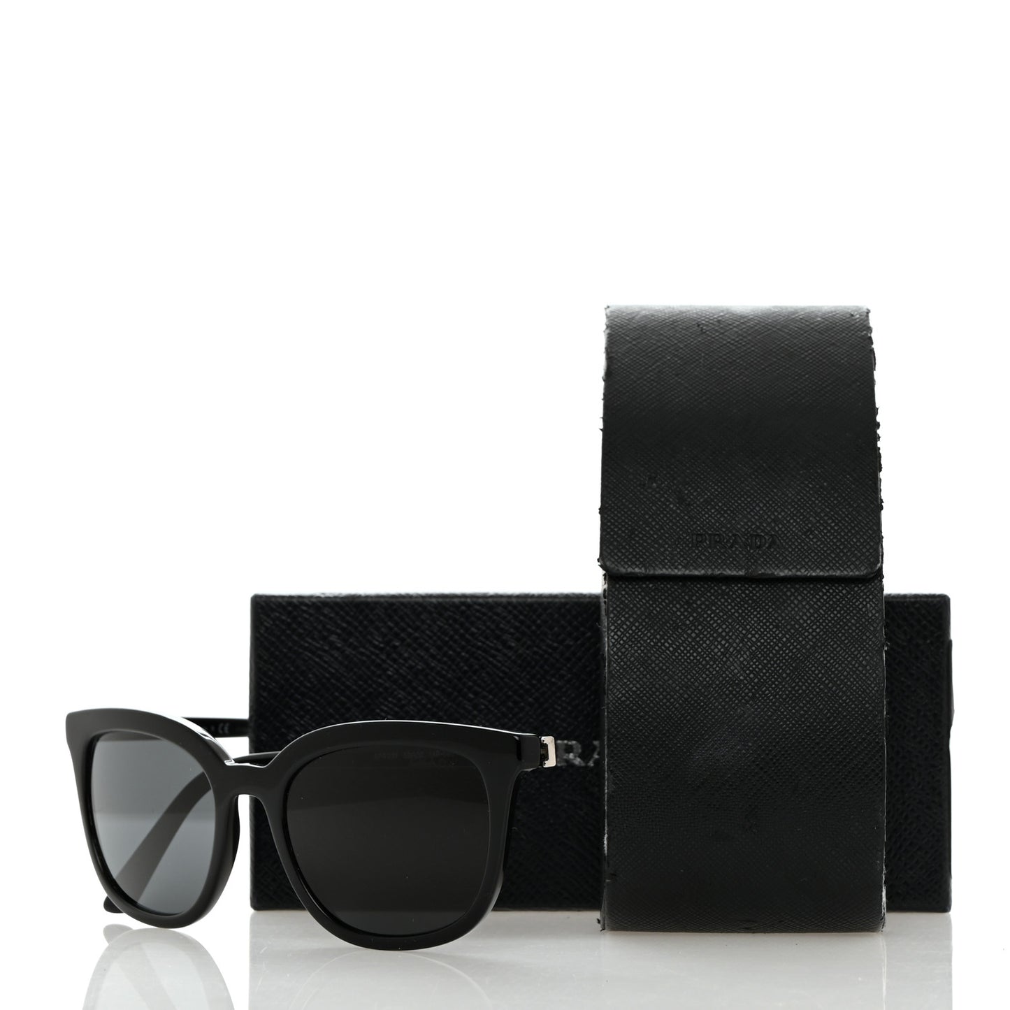 Acetate Polarized Pillow Cat Eye Sunglasses SPR 03X Black