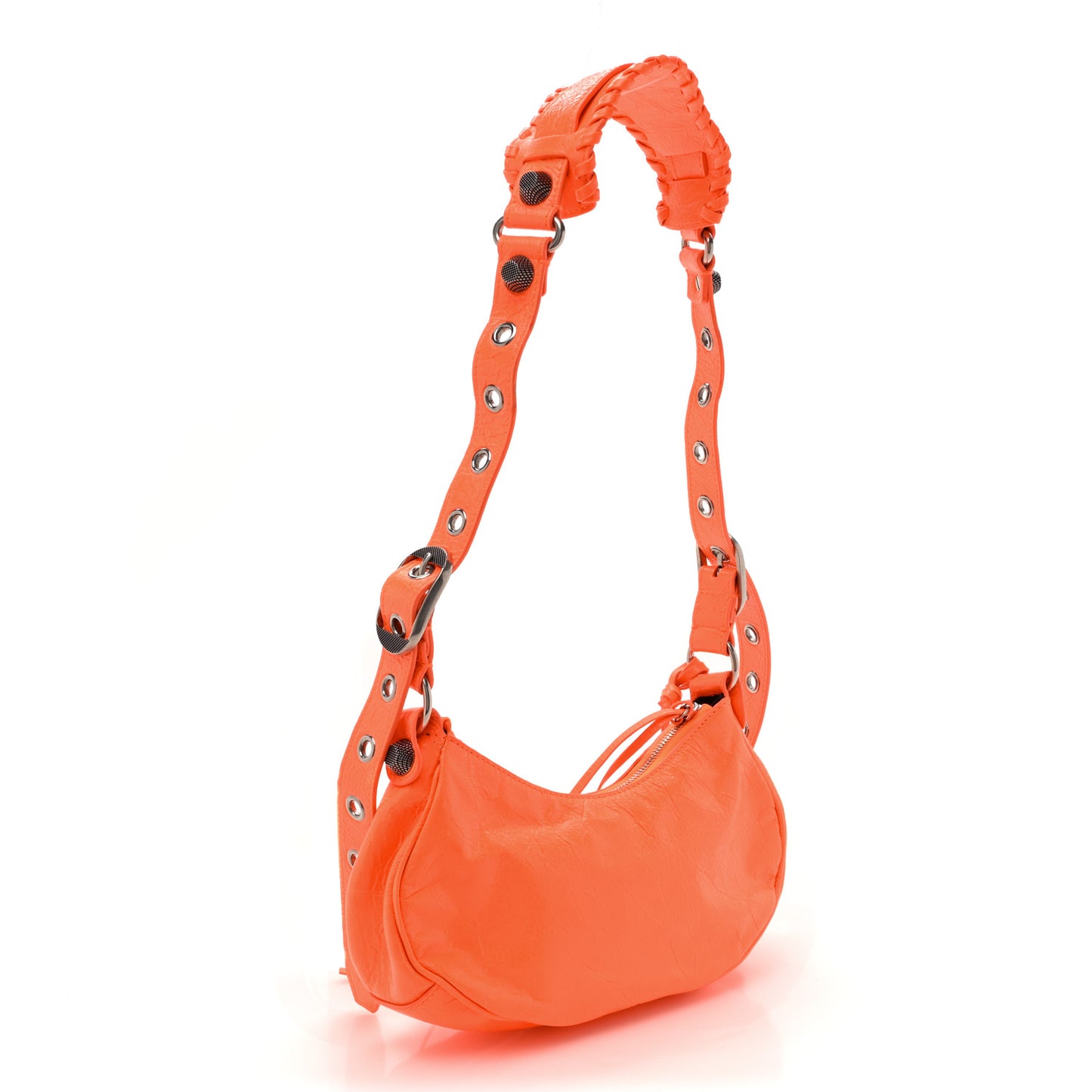 Agneau Arena Le Cagole Shoulder Bag XS Orange