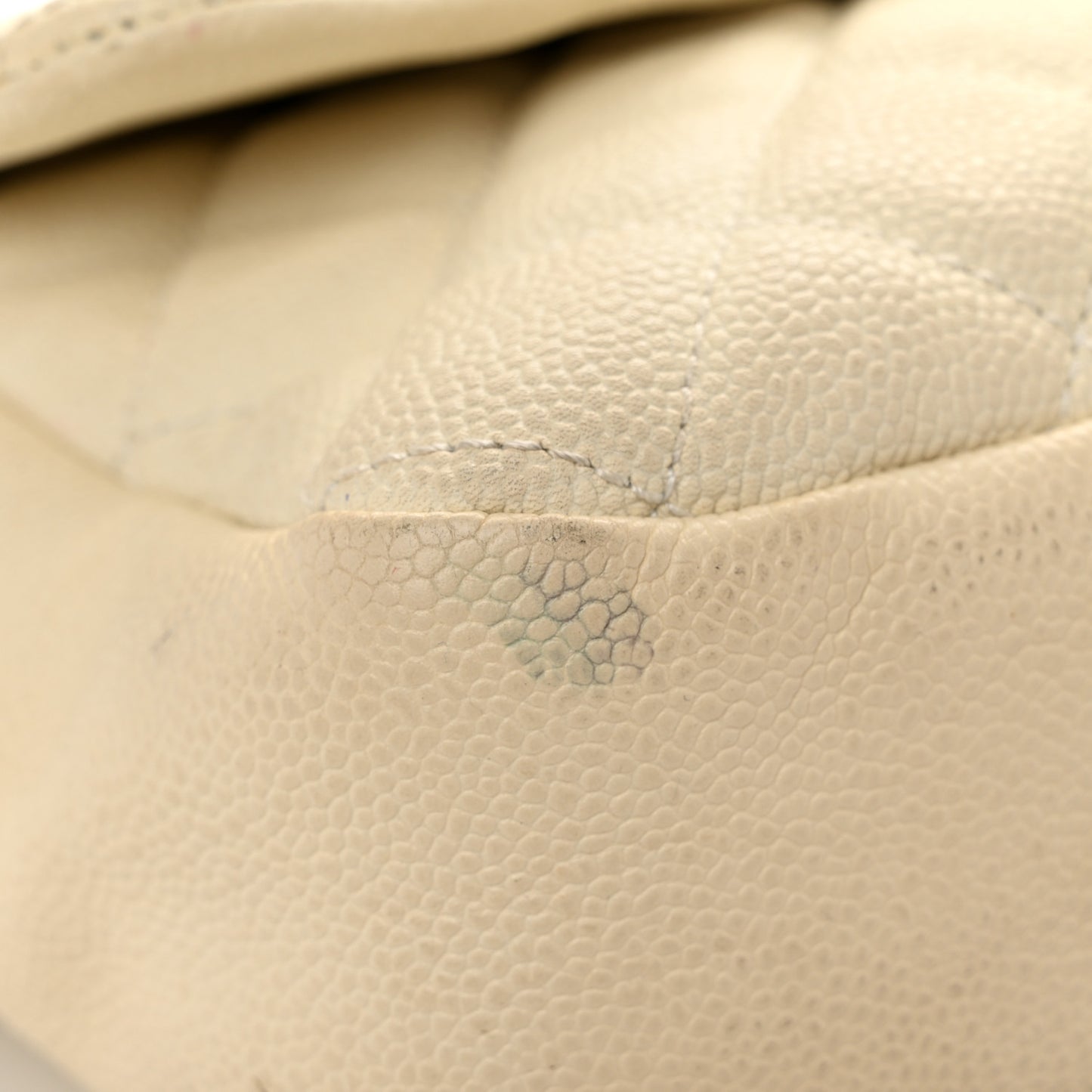 Caviar Quilted Jumbo Easy Flap Beige