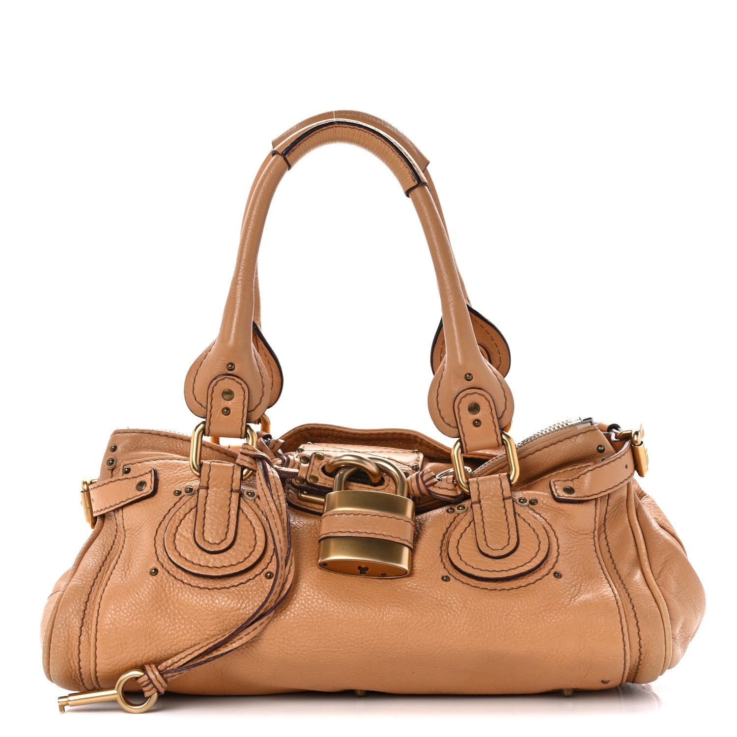 Chloe Calfskin Medium Paddington Satchel Beige 1 of 15