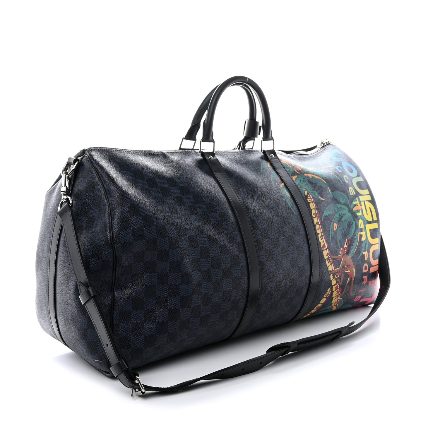 Damier Cobalt Jungle Keepall Bandouliere 55