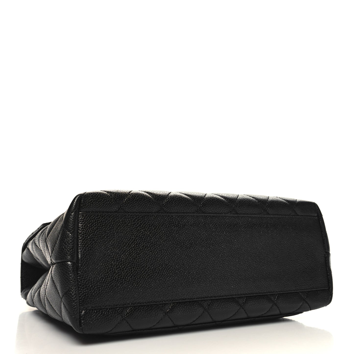 Caviar Quilted Jumbo Kelly Flap Black