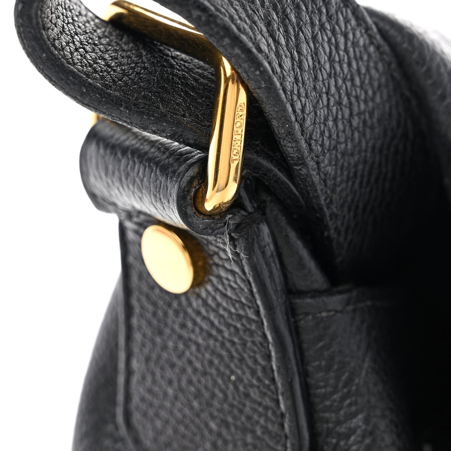 Grained Calfskin Medium Jennifer Crossbody Bag Black