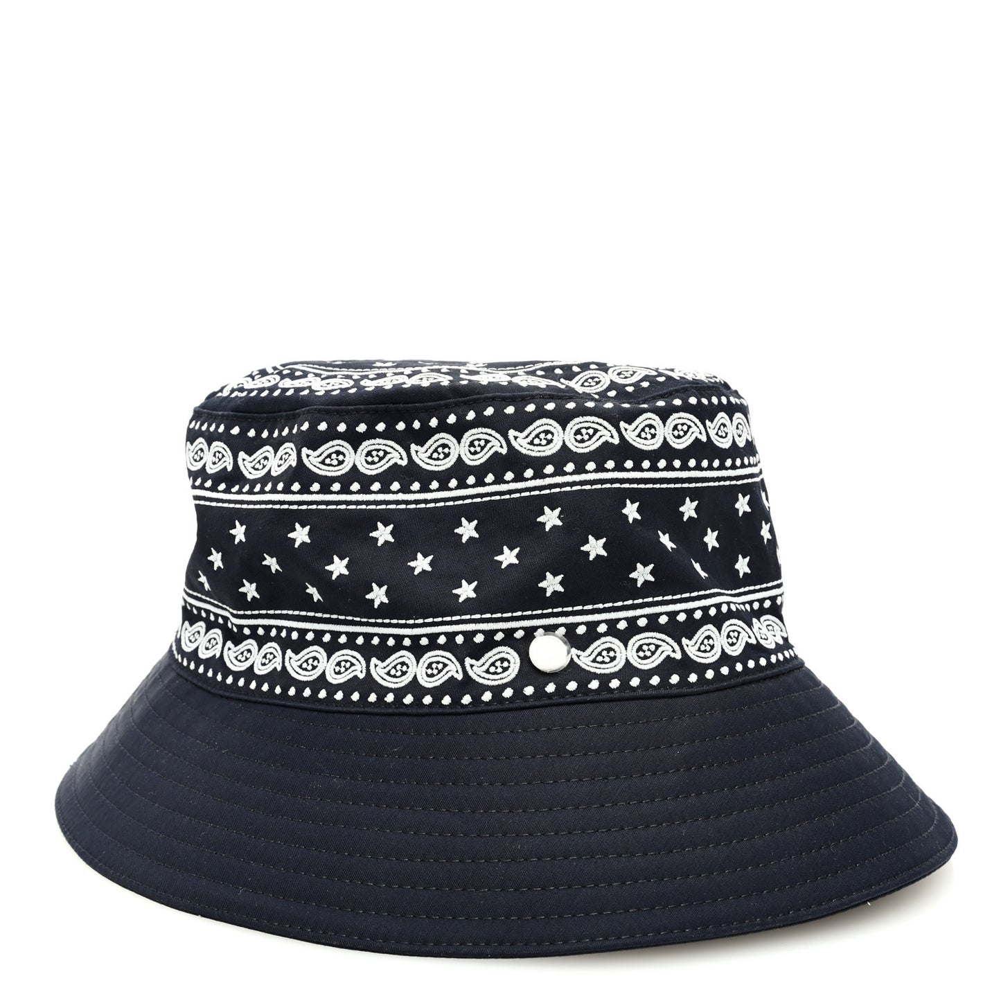 Technical Gabardine Balade Bandana Bucket Hat 57 Marine