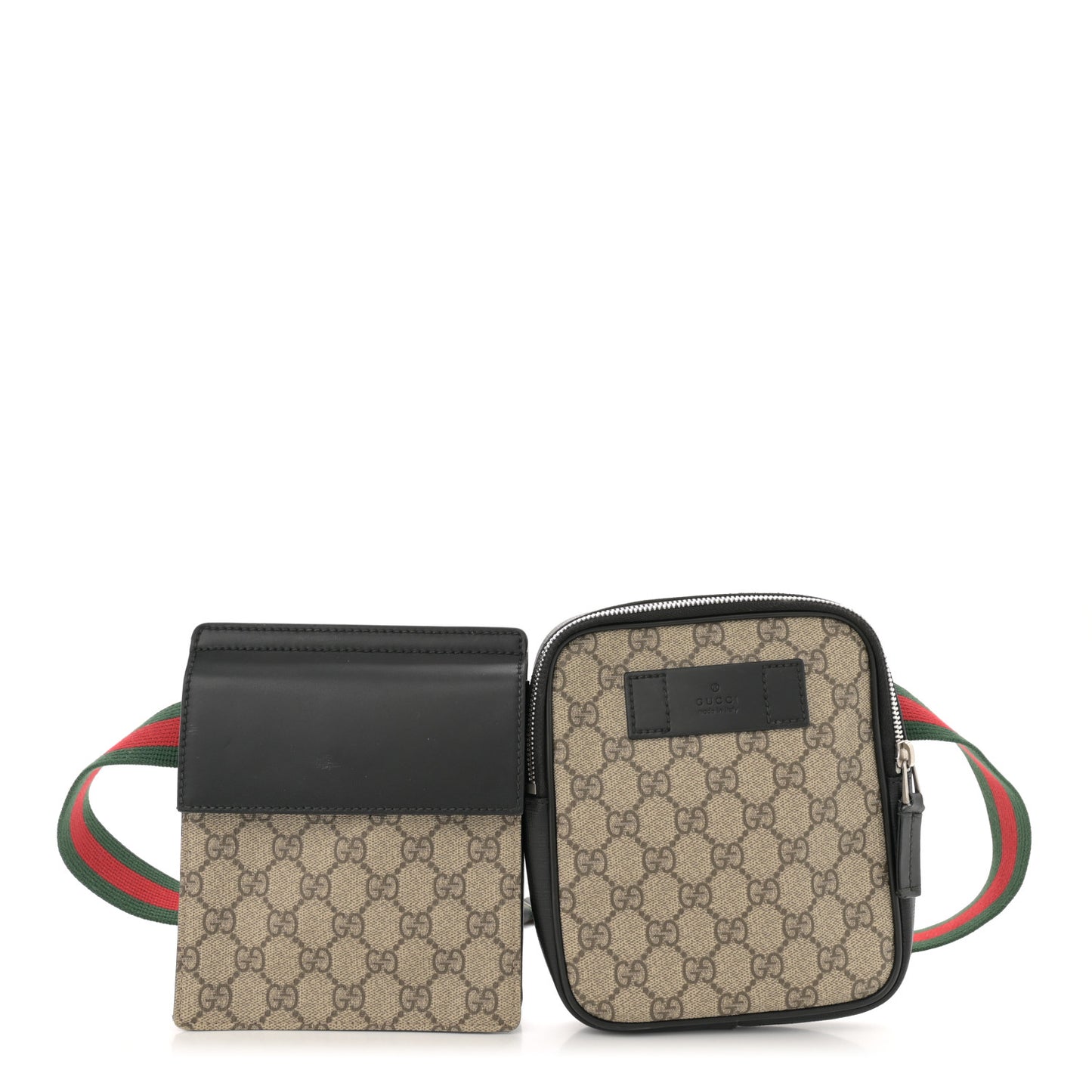 GG Supreme Monogram Web Belt Bag Black