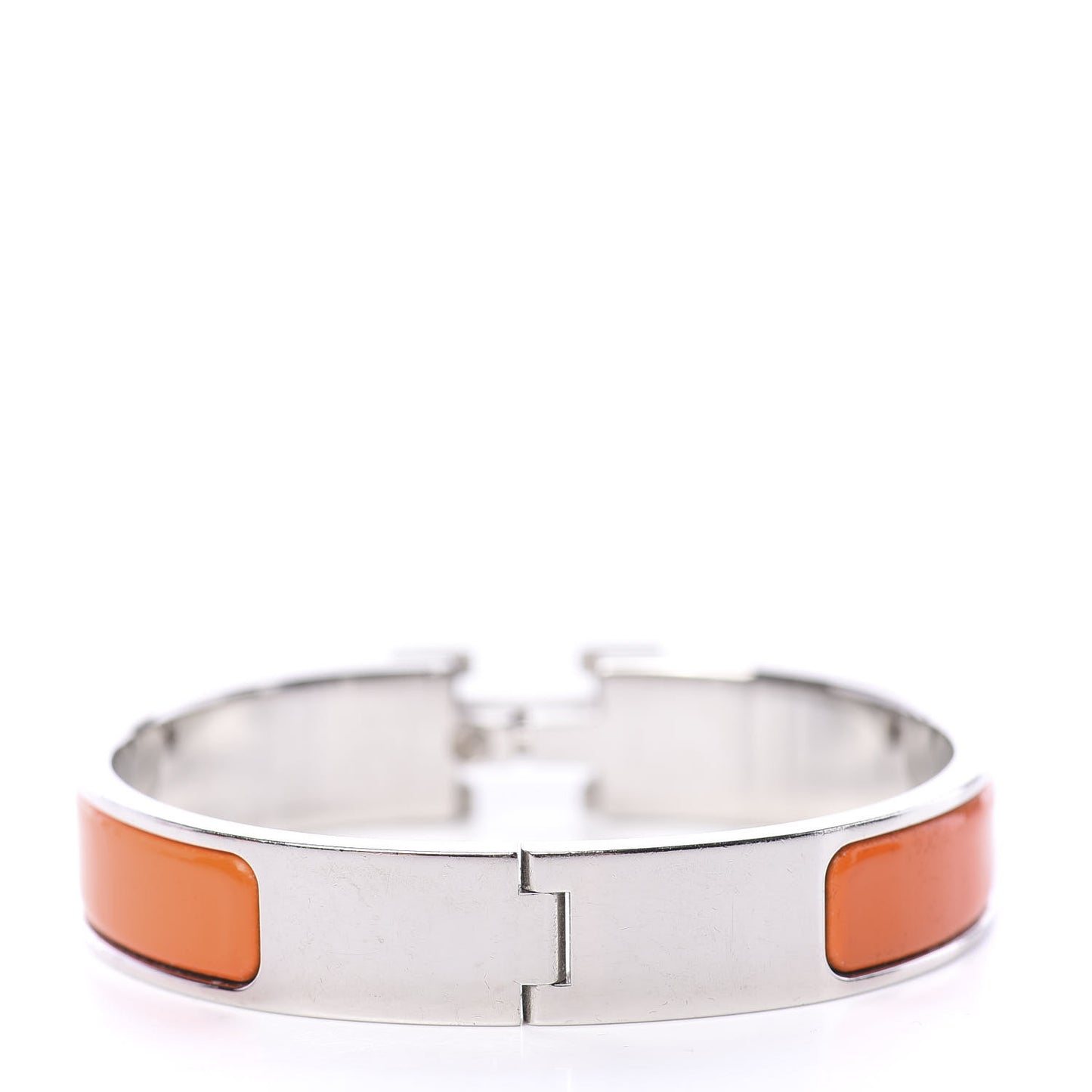 Enamel Narrow Clic Clac H Bracelet PM Orange