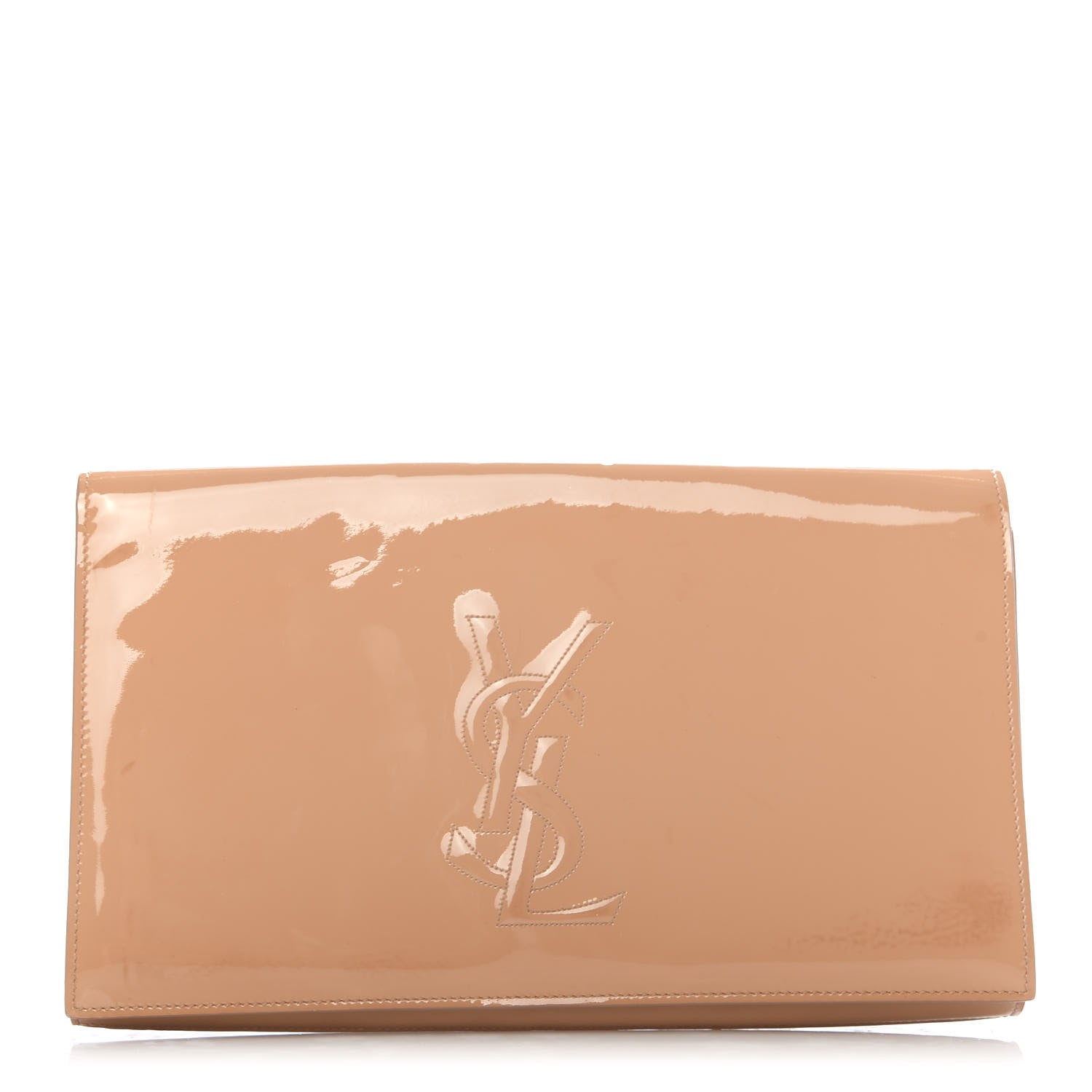 Saint Laurent Patent Calfskin Monogram Large Belle De Jour Clutch Chair 1 of 9