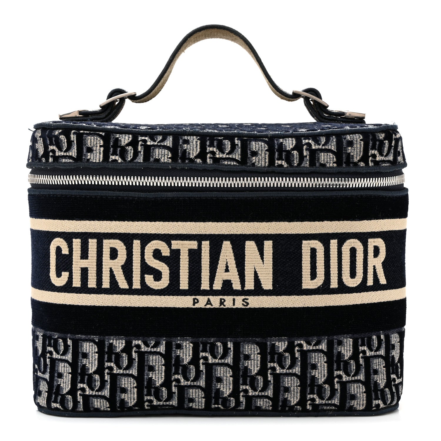 Christian Dior Oblique Diortravel Vanity Case Blue 1831340