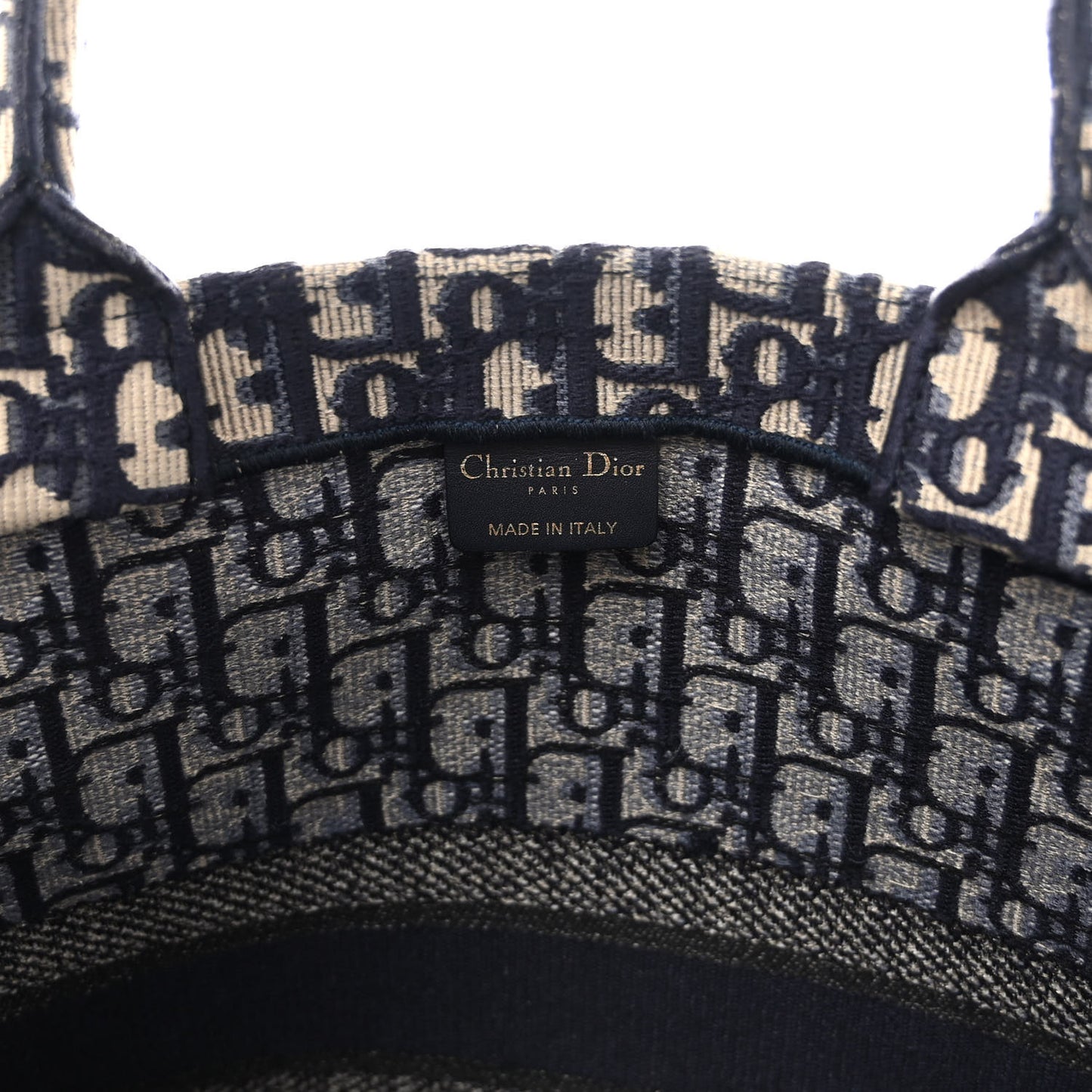Oblique Large Book Tote Blue Multicolor