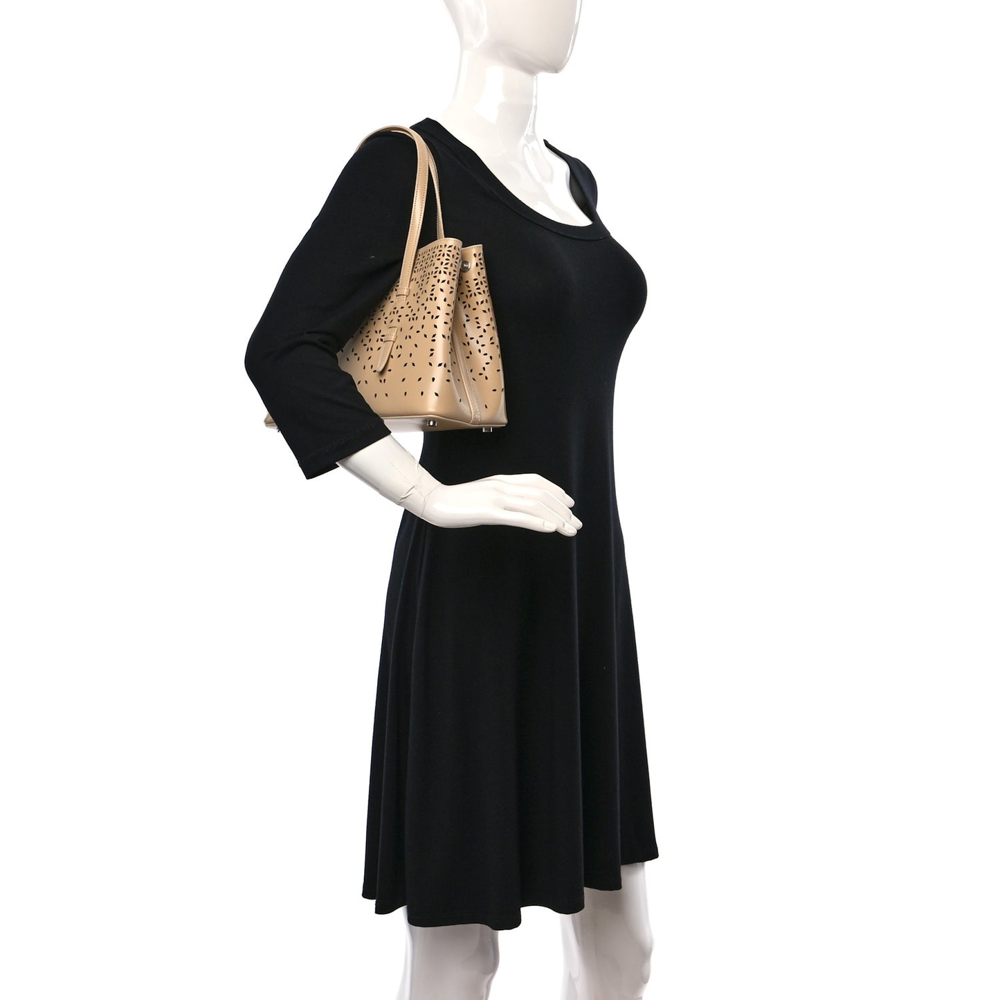 Palmelatto Calfskin Fiori Degrade Mina 25 Bag Sable