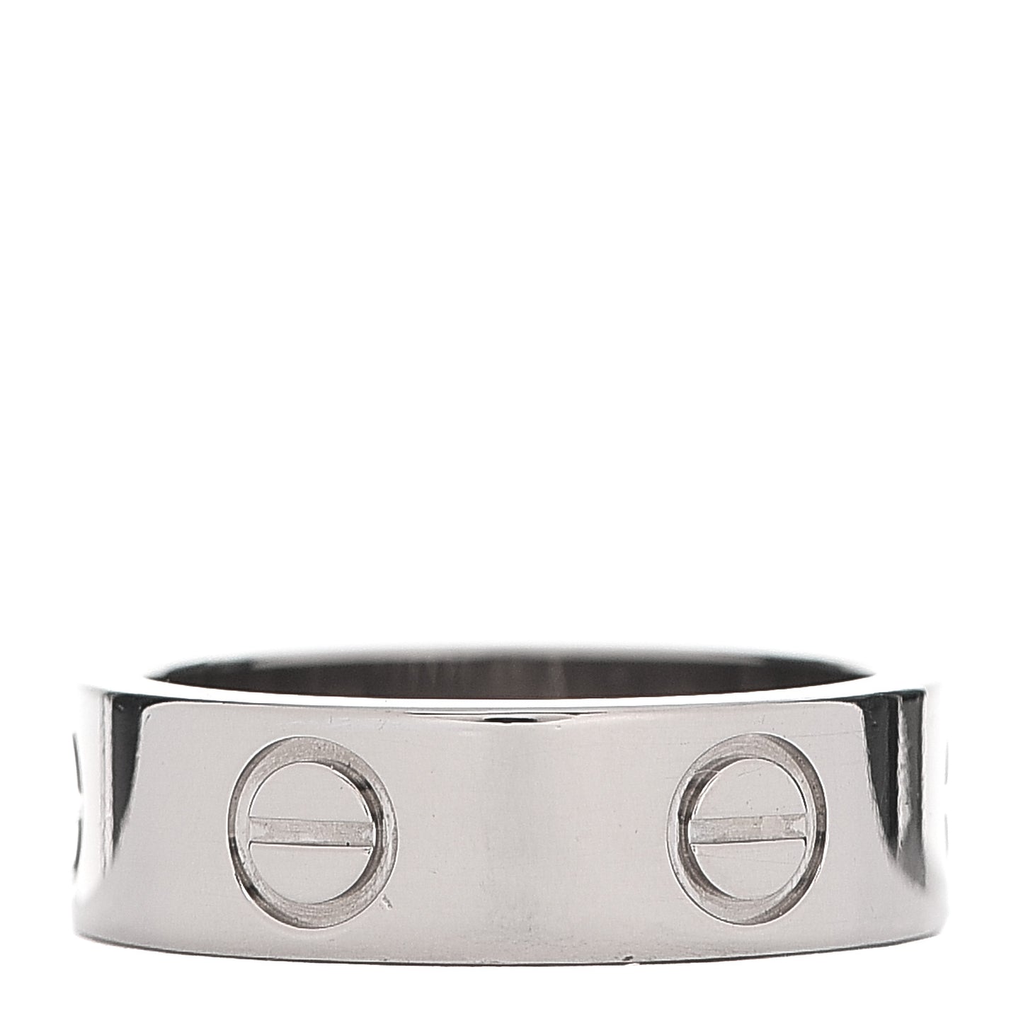 18K White Gold 5.5mm LOVE Ring 49 4.75