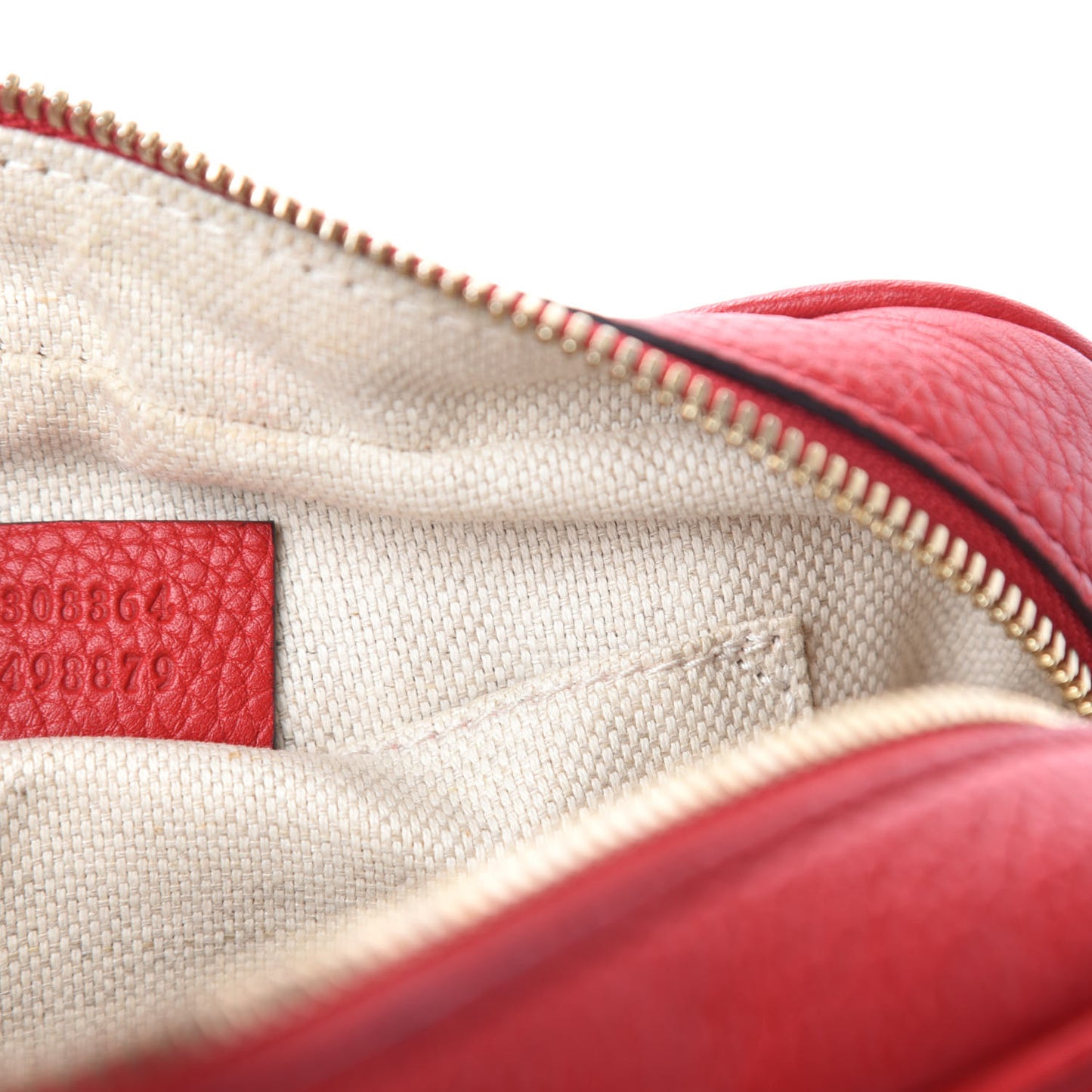 Pebbled Calfskin Small Soho Disco Bag Tabasco Red
