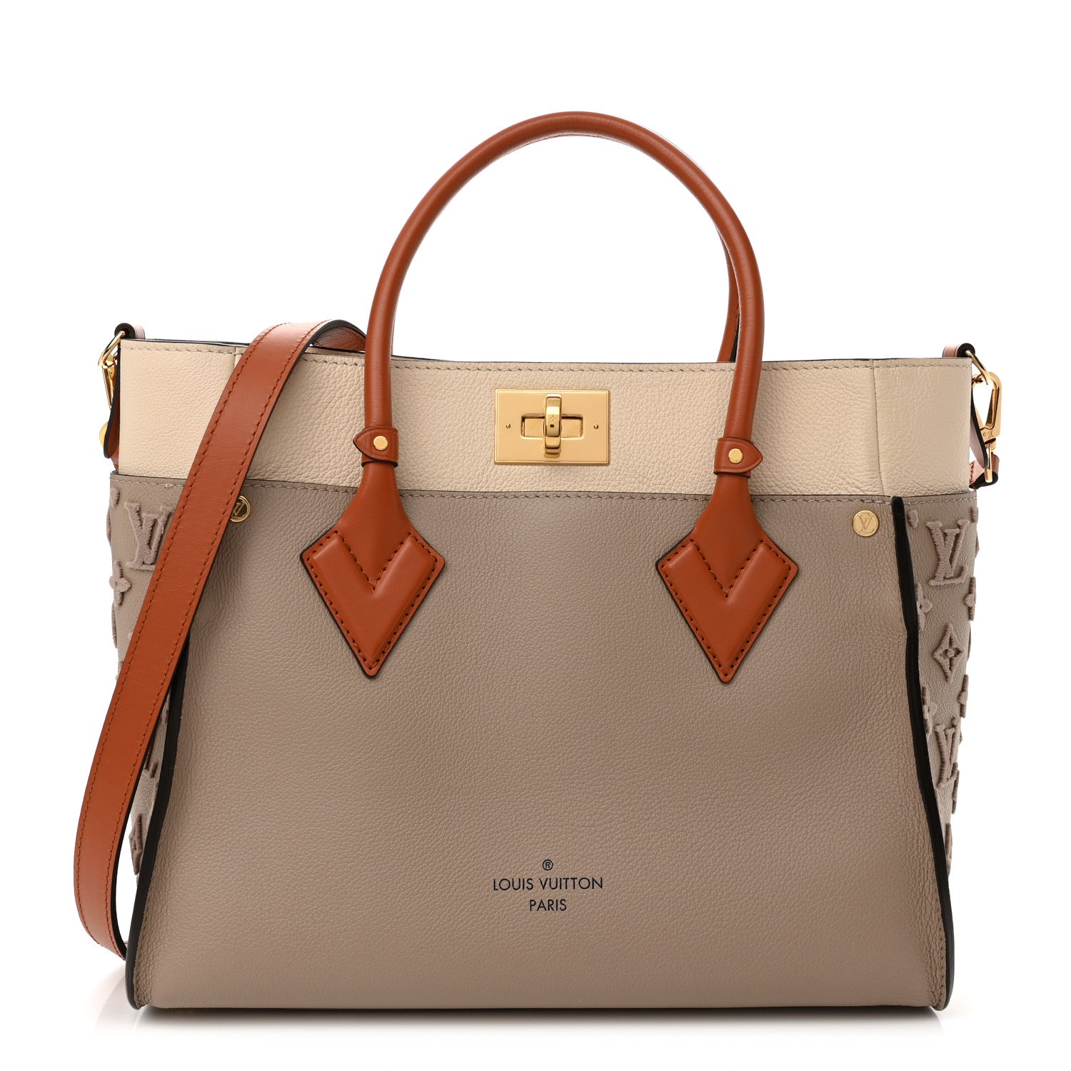 Louis Vuitton Calfskin Monogram Tufting On My Side Galet 1 of 11