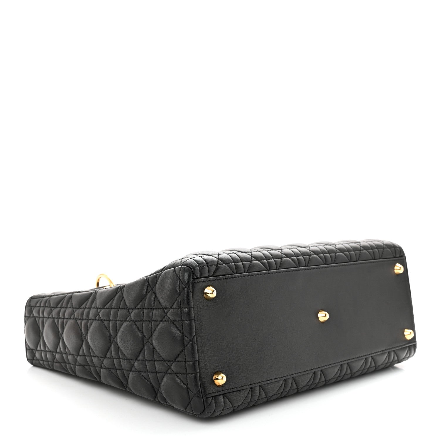 Christian Dior Lambskin Cannage Large Lady Dior Black 4 of 10