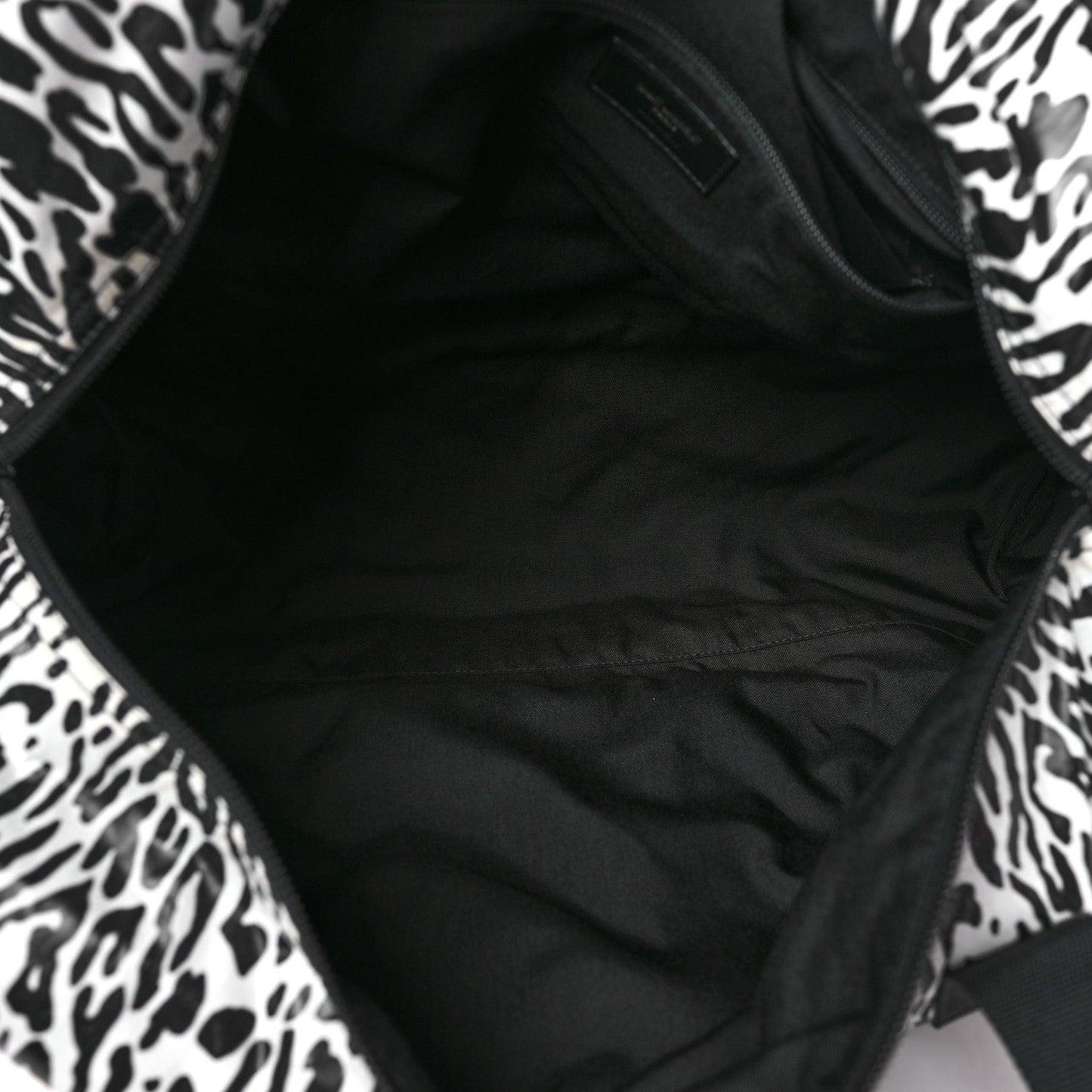 Nylon Nuxx Leopard Ripstop Duffle Black White