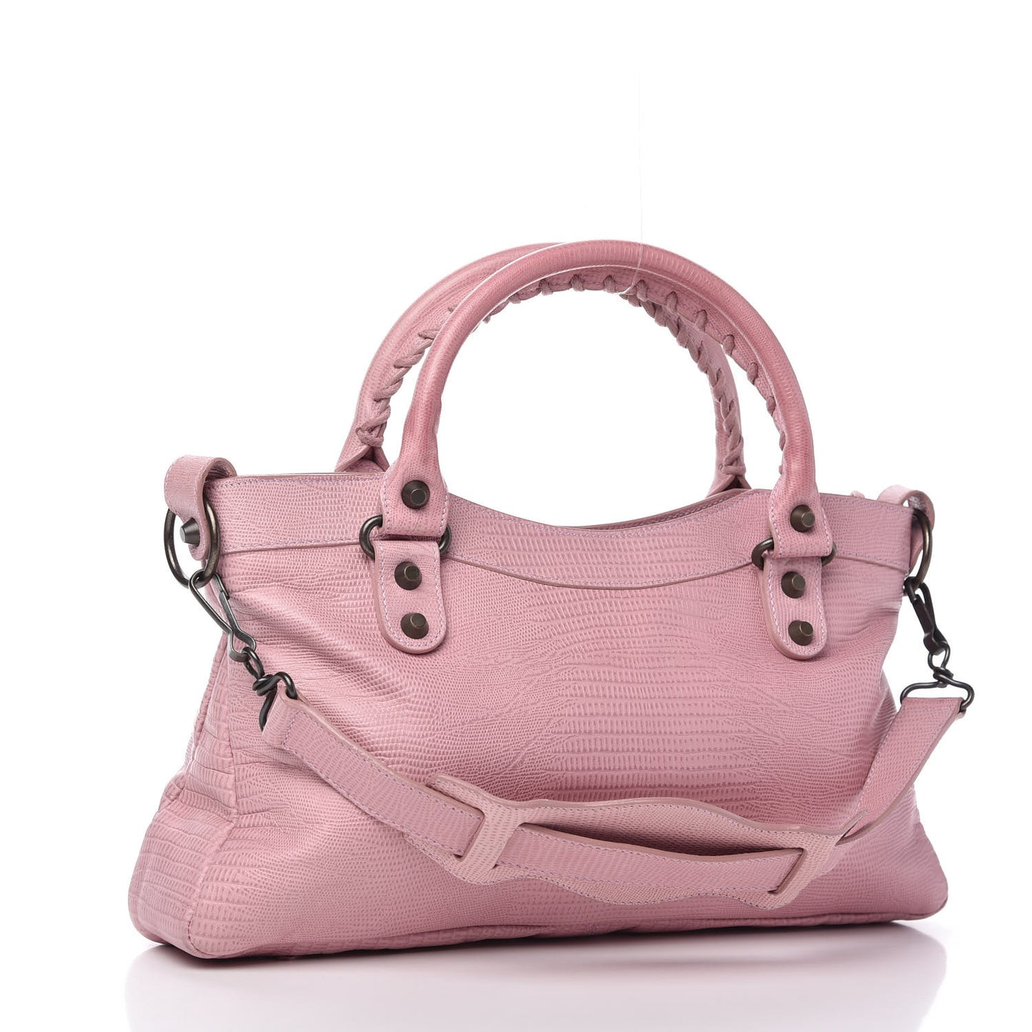 Lizard Embossed Classic Hardware First Parme