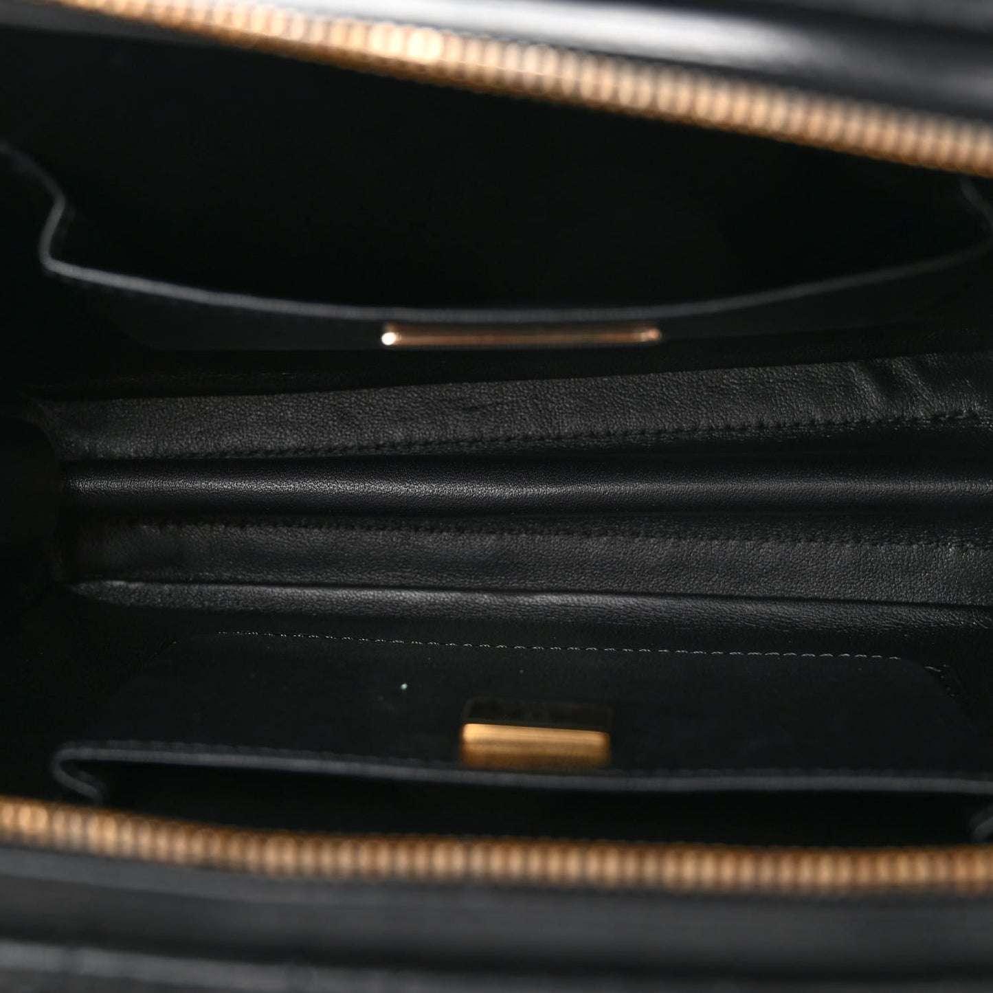 Calfskin Quilted Studded Square Vanity Case Black