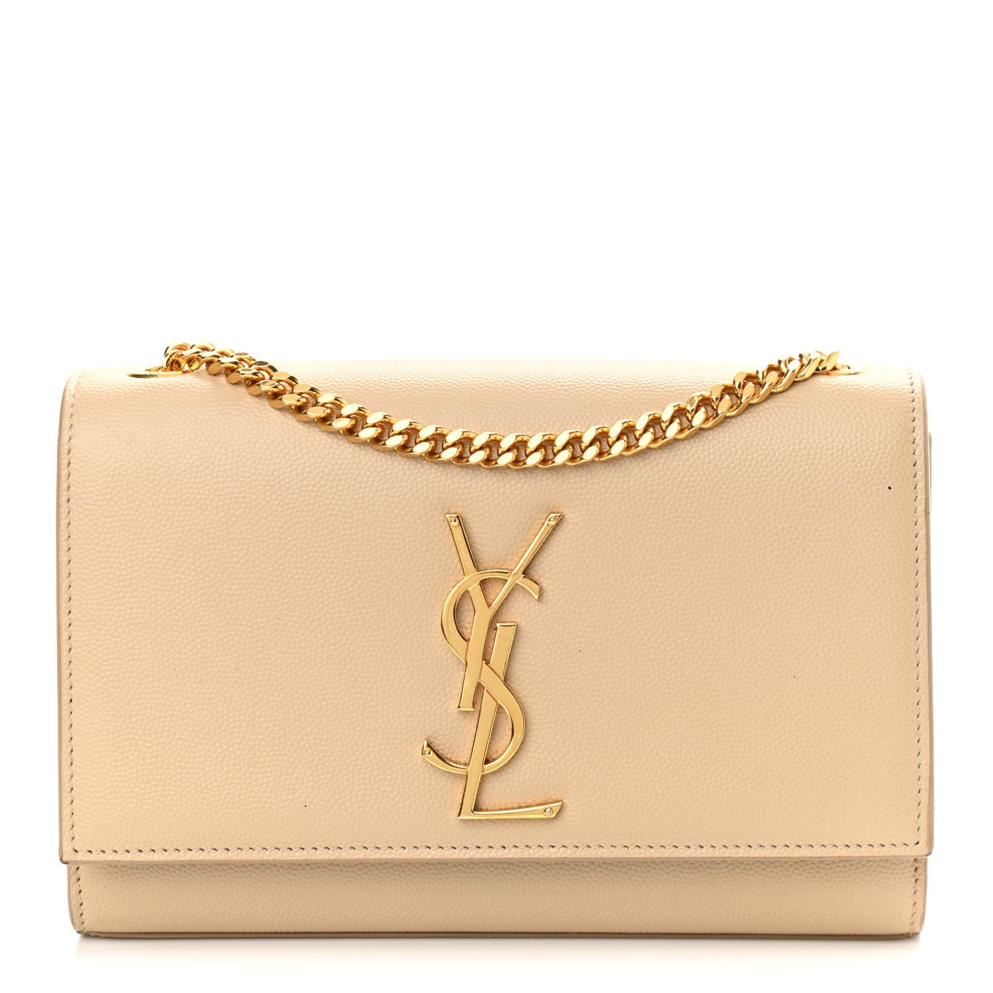 Grain De Poudre Small Monogram Kate Satchel Dark Beige