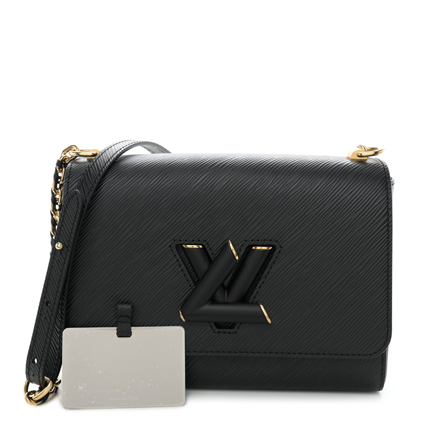 Epi Twist Shoulder Bag MM Matte Black