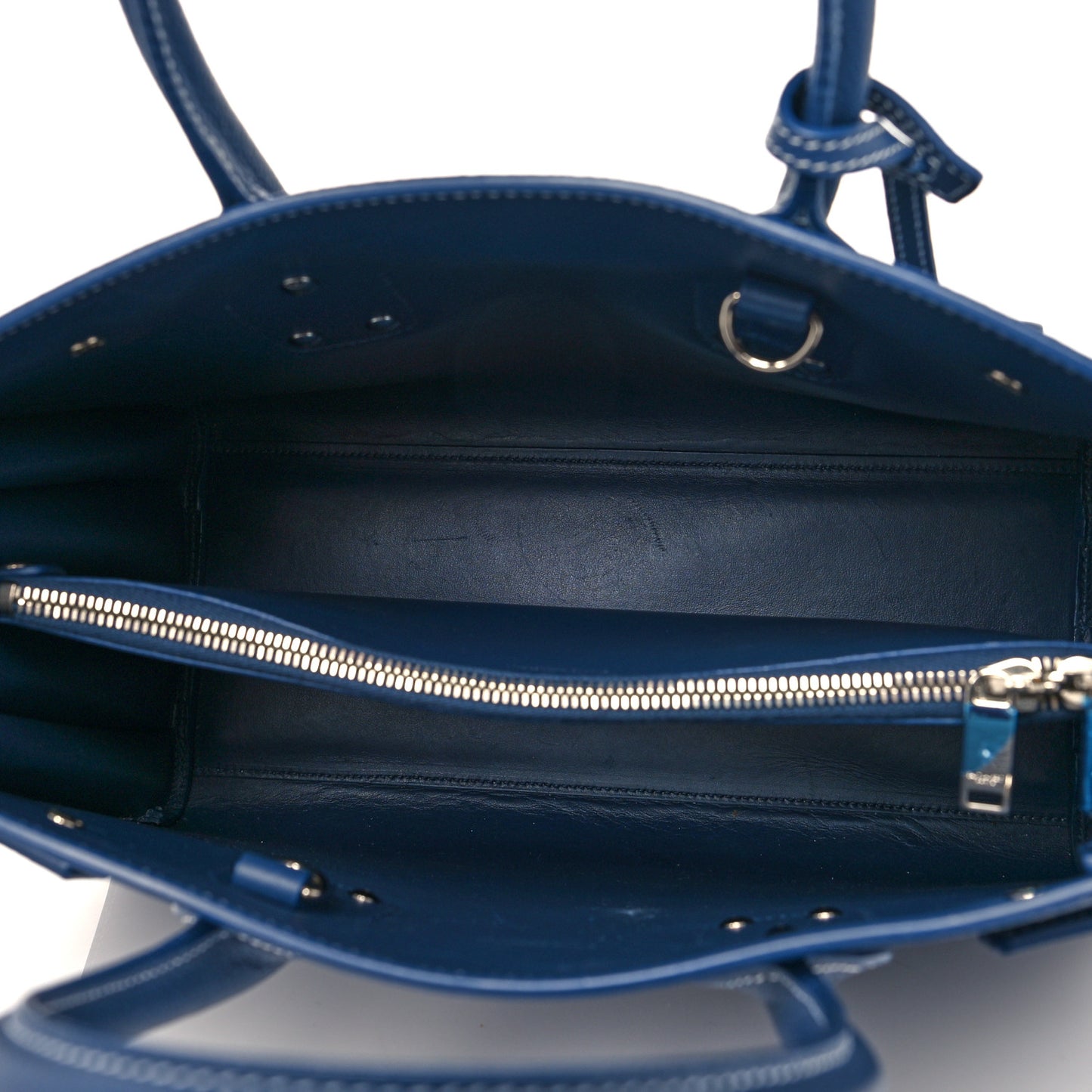 Grained Calfskin Small Sac De Jour Denim Blue