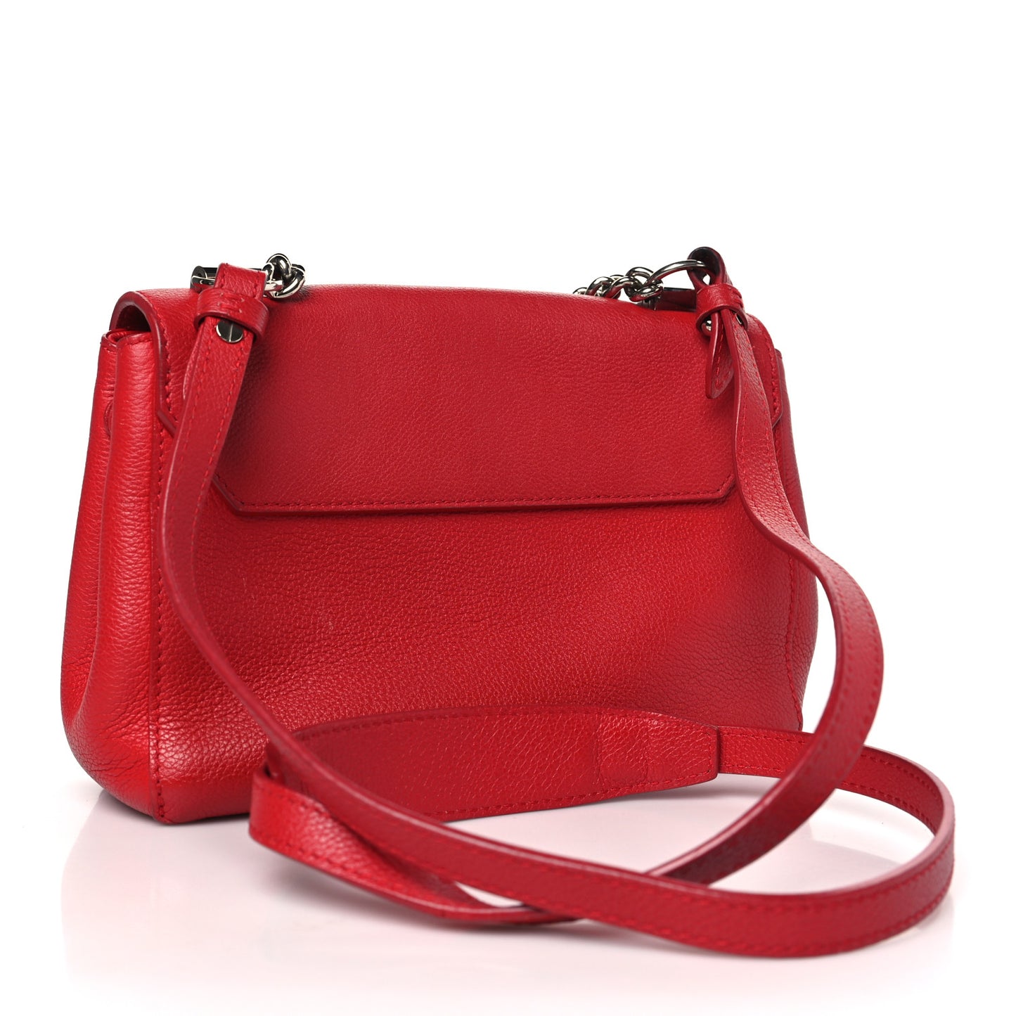 Calfskin Lockme II Chain Bag BB Rubis