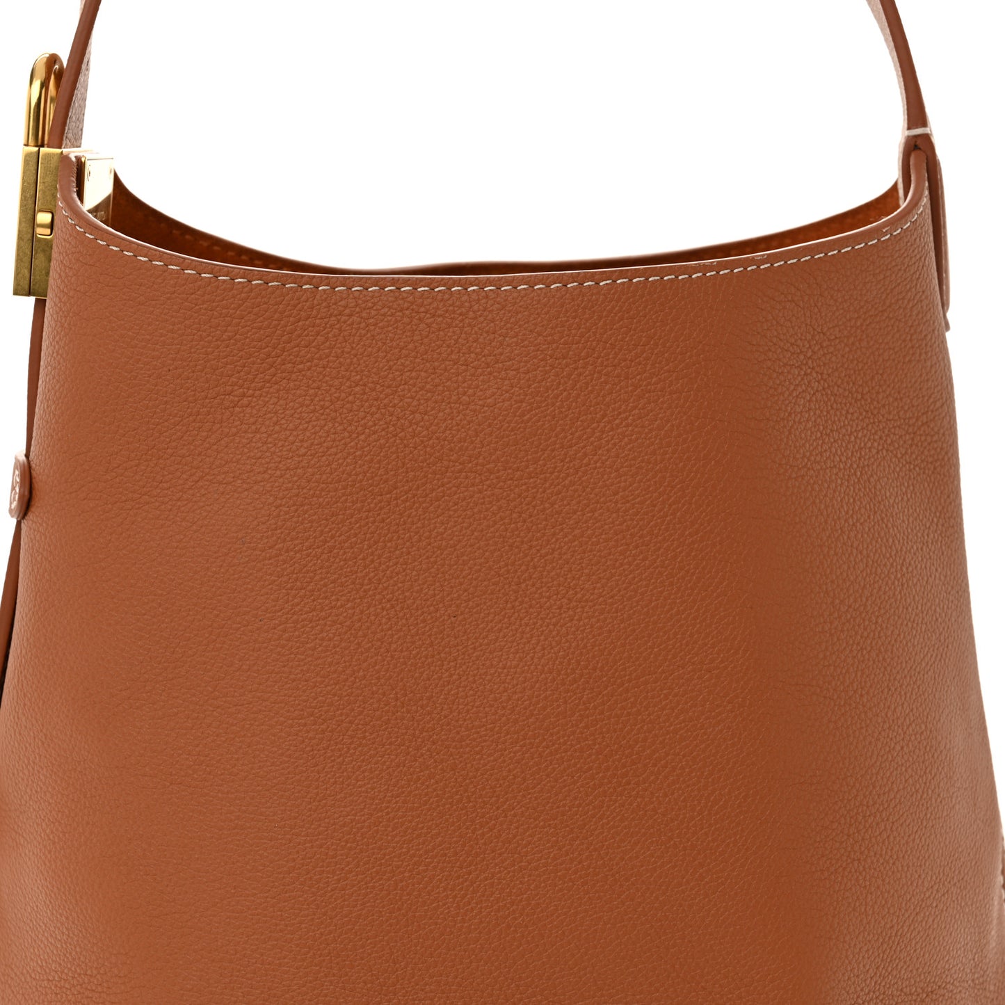 Grained Calfskin Low Key Hobo PM Cognac