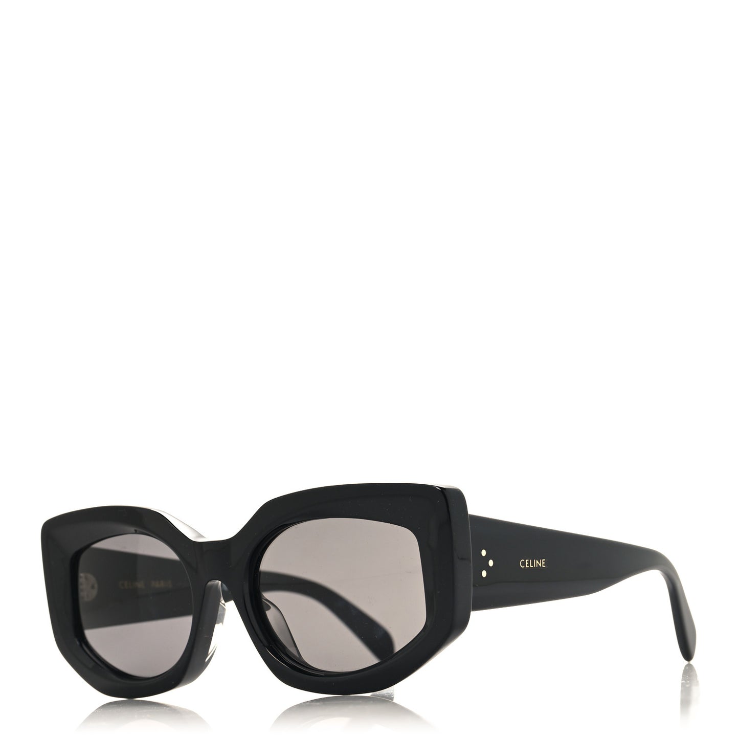 Acetate Polarized Square Sunglasses CL40219I Black
