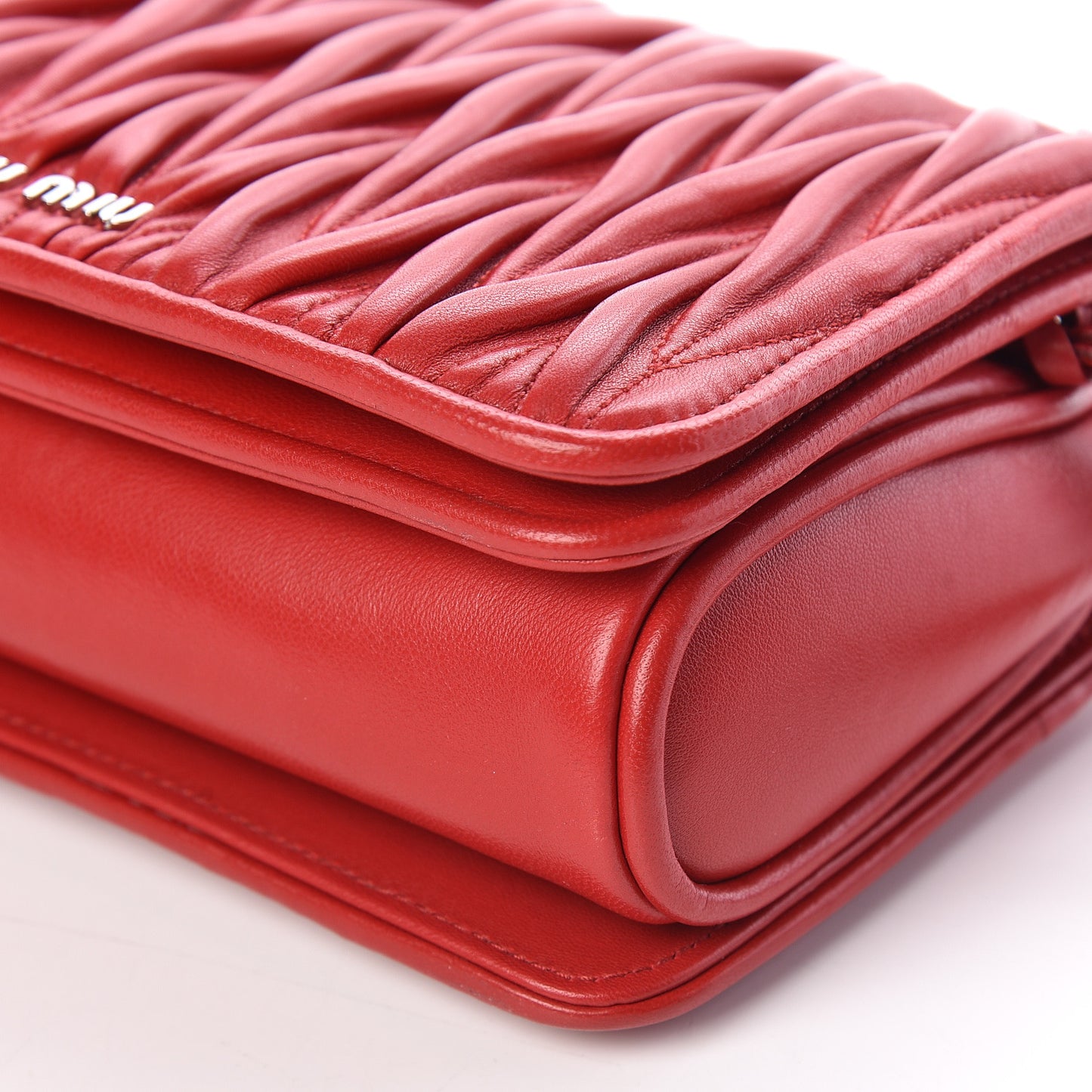 Nappa Matelasse Club Shoulder Bag Fuoco