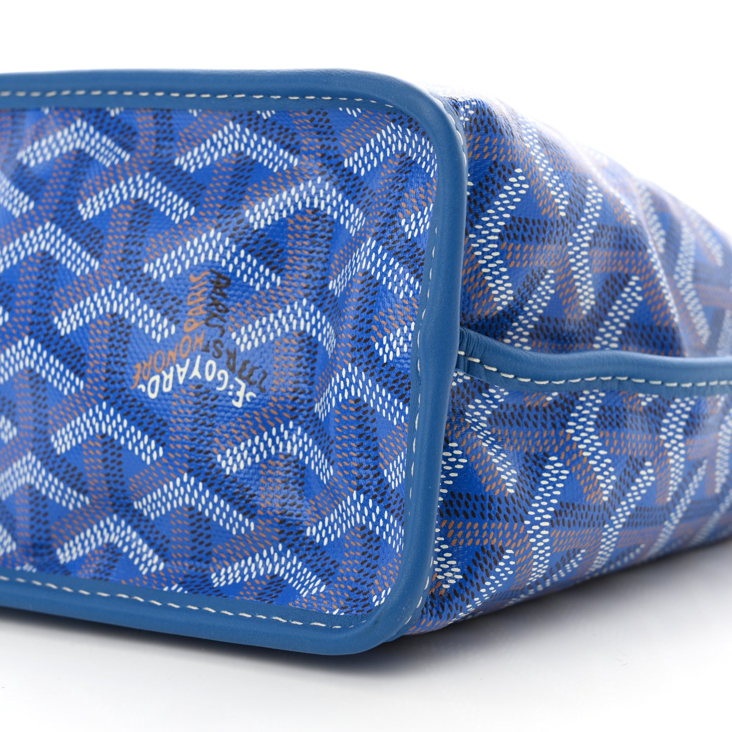 Goyardine Reversible Mini Anjou Sky Blue