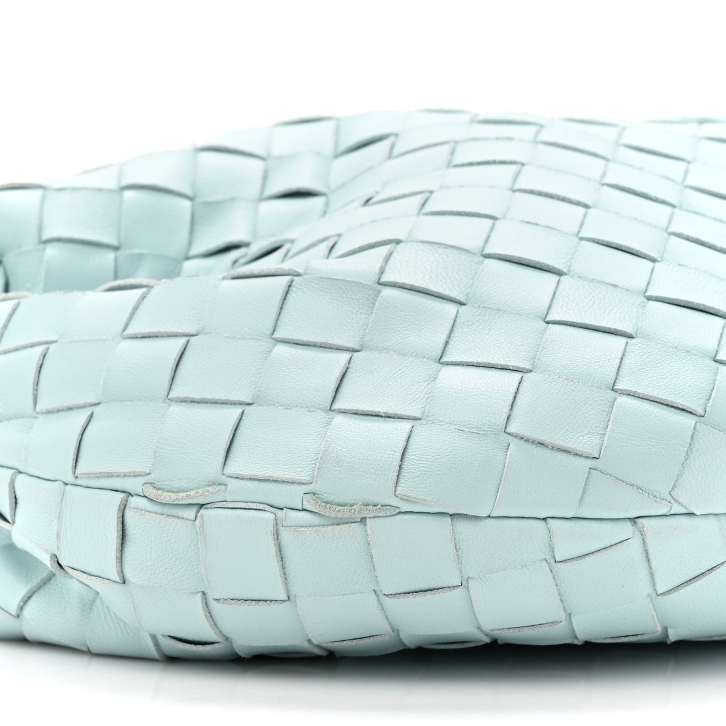 Nappa Intrecciato Teen Jodie Hobo Teal Washed