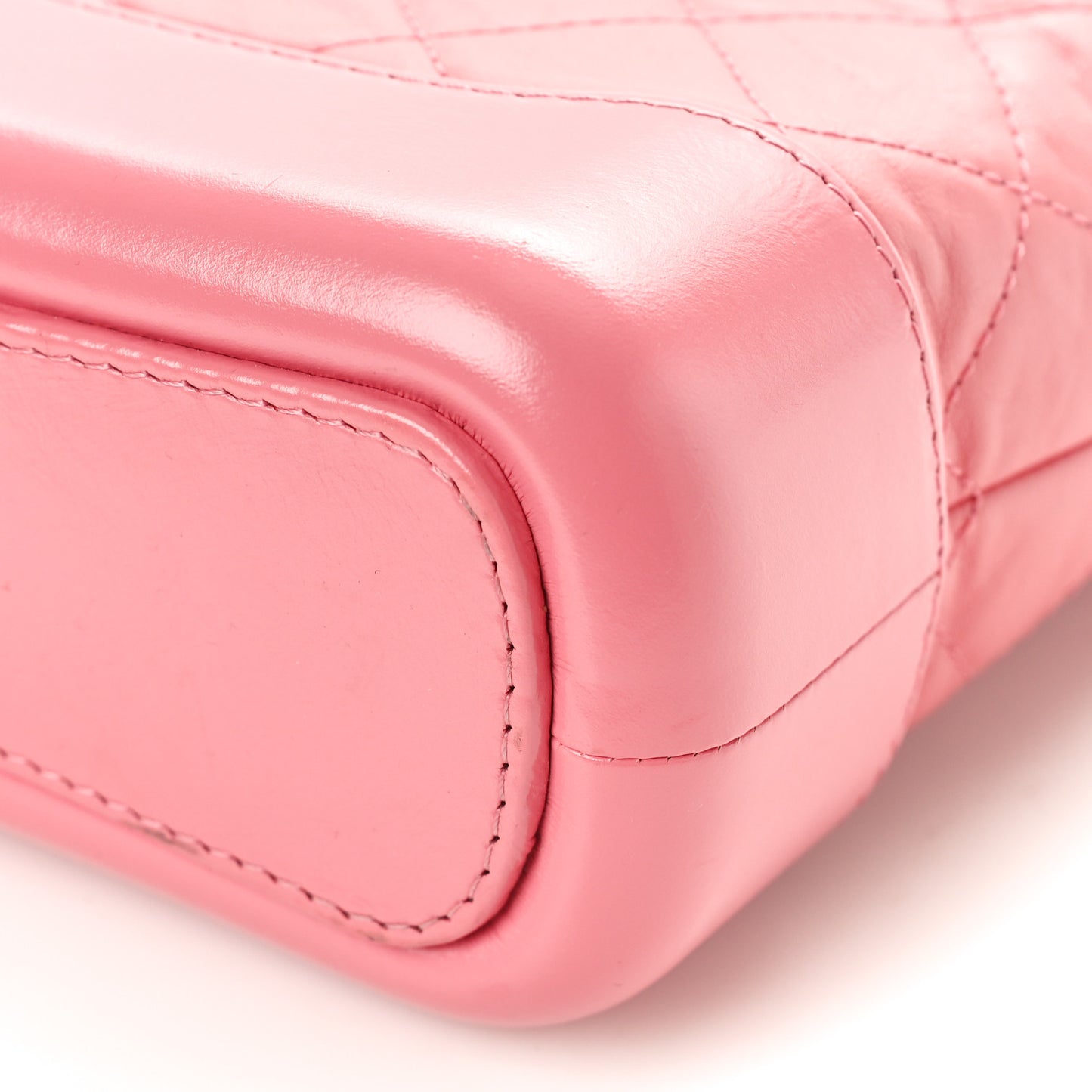 Aged Calfskin Quilted Small Gabrielle Hobo Pink