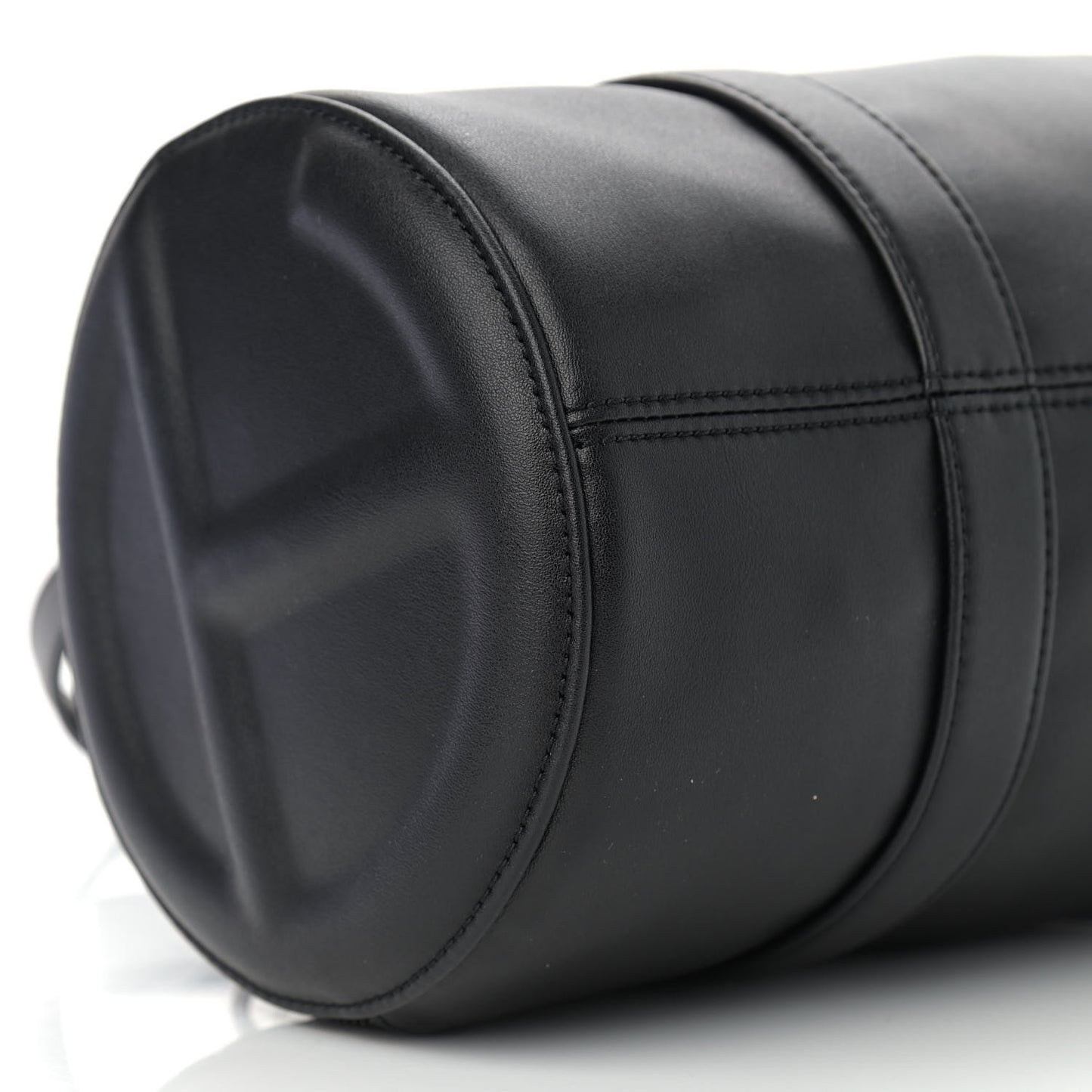 Vegan Leather Medium Duffle Black