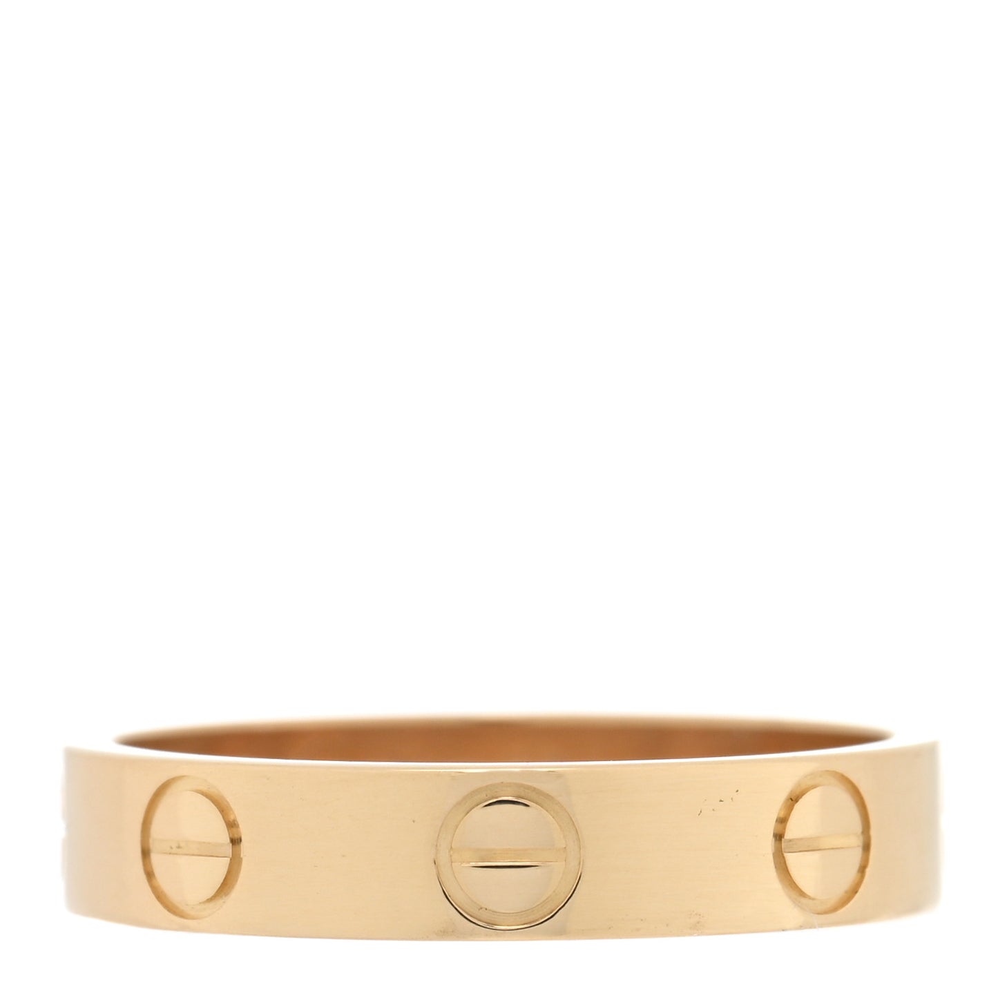 18K Yellow Gold 3.5mm LOVE Wedding Band Ring 50 5.25