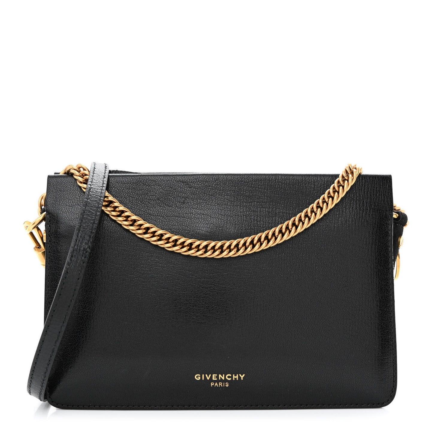 Textured Calfskin Cross 3 Crossbody Bag Black