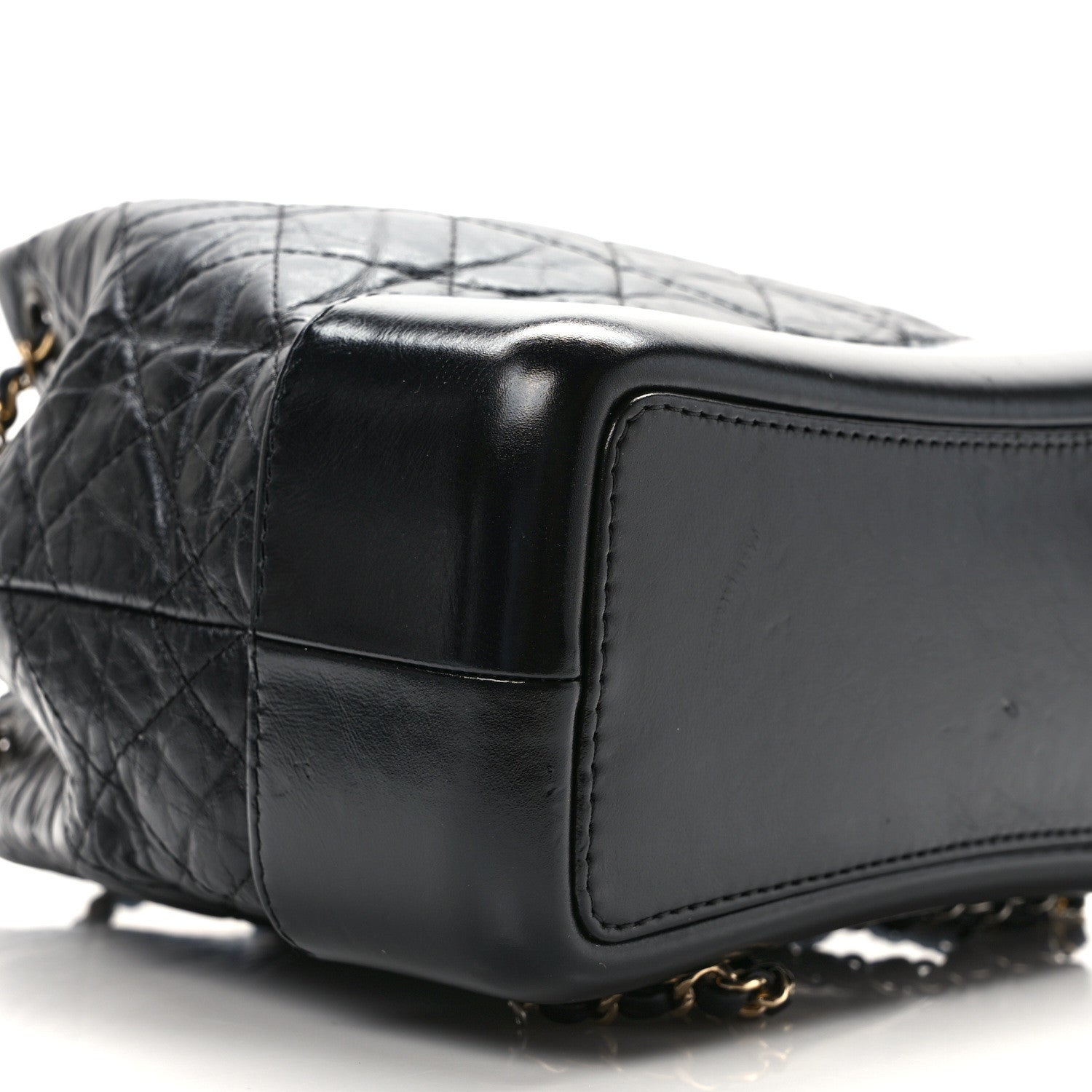 Chanel Aged Calfskin Quilted Small Gabrielle Backpack Black 8 of 10