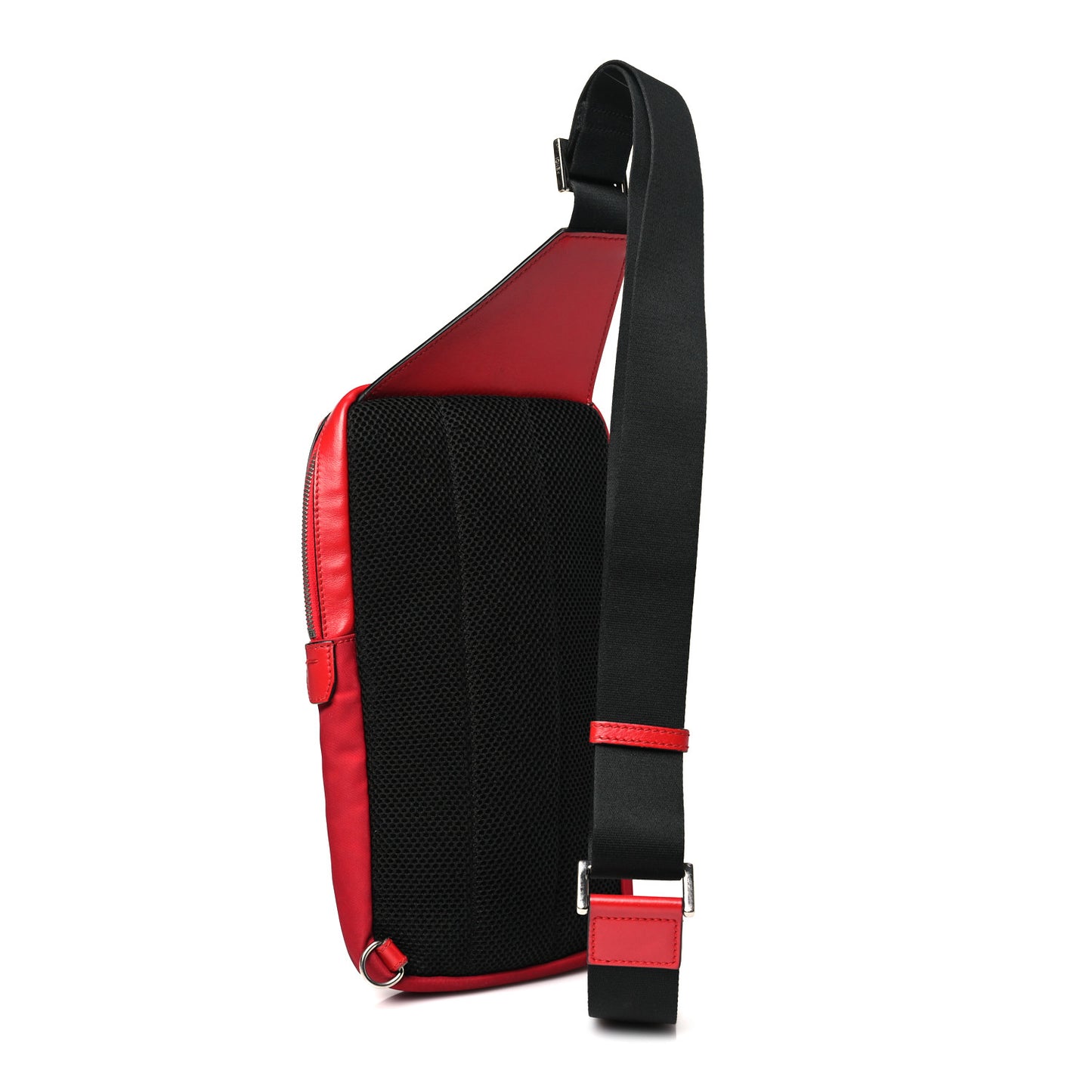 Nylon Vitello Liberty Monster Eyes Sling Bag Red