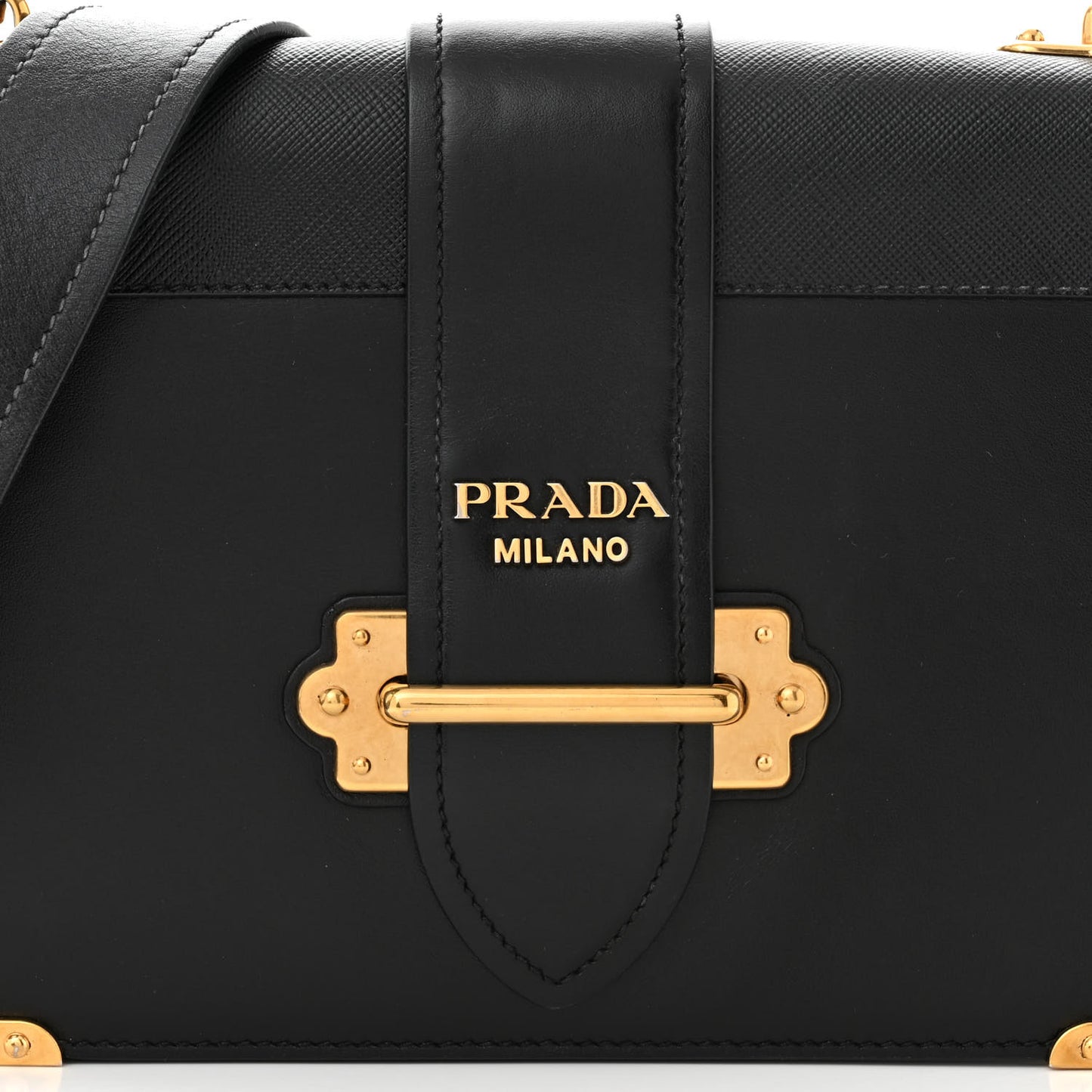 City Calf Saffiano Large Cahier Bag Black