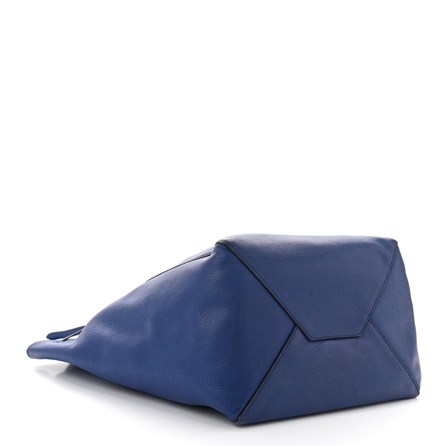 Soft Grained Calfskin Medium Belt Cabas Phantom Indigo