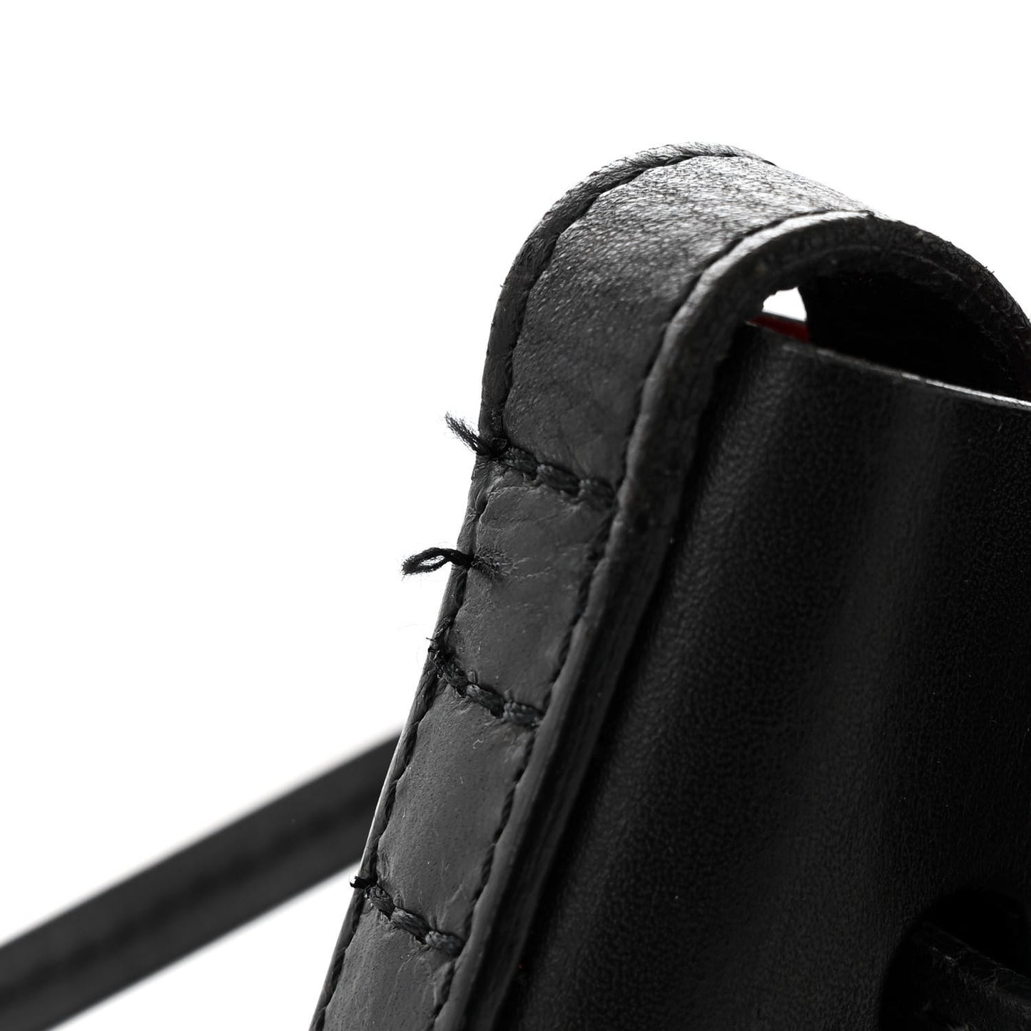 Calfskin Mini Bucket Bag Black Flamma