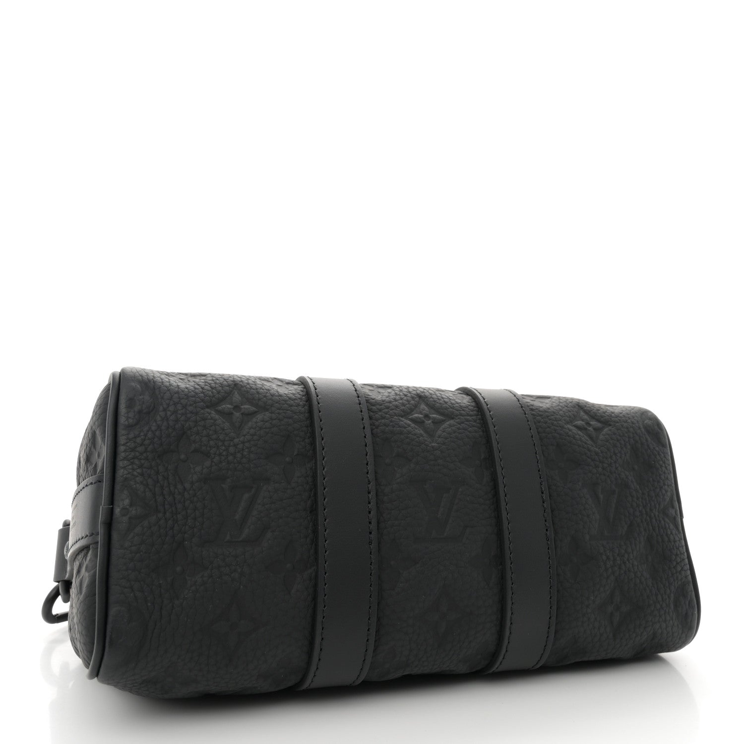 Louis Vuitton Monogram Taurillon Keepall Bandouliere 25 Black 4 of 9